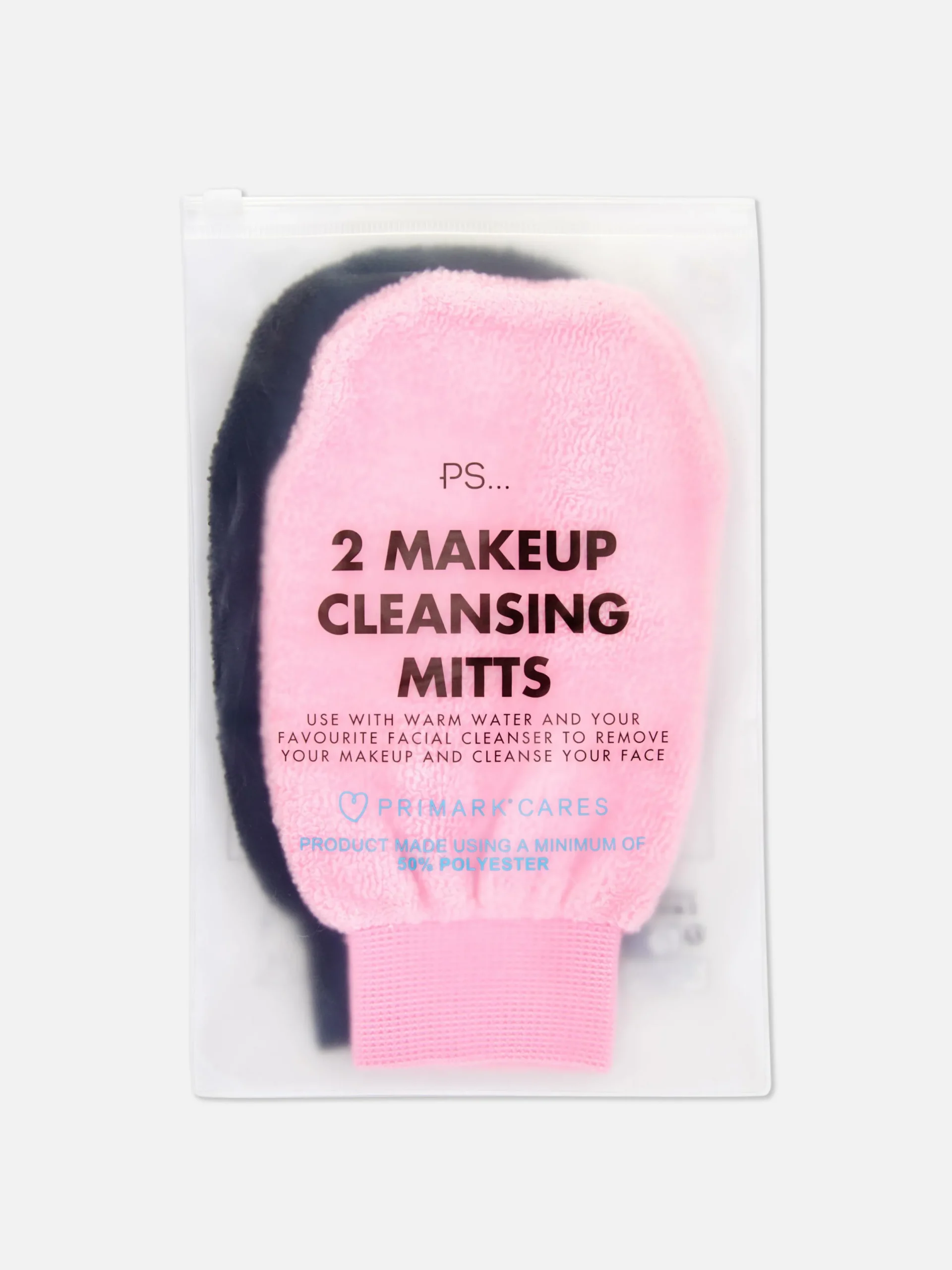 Accessoires De Soins|Primark Lot De 2 Gants Démaquillants Noir