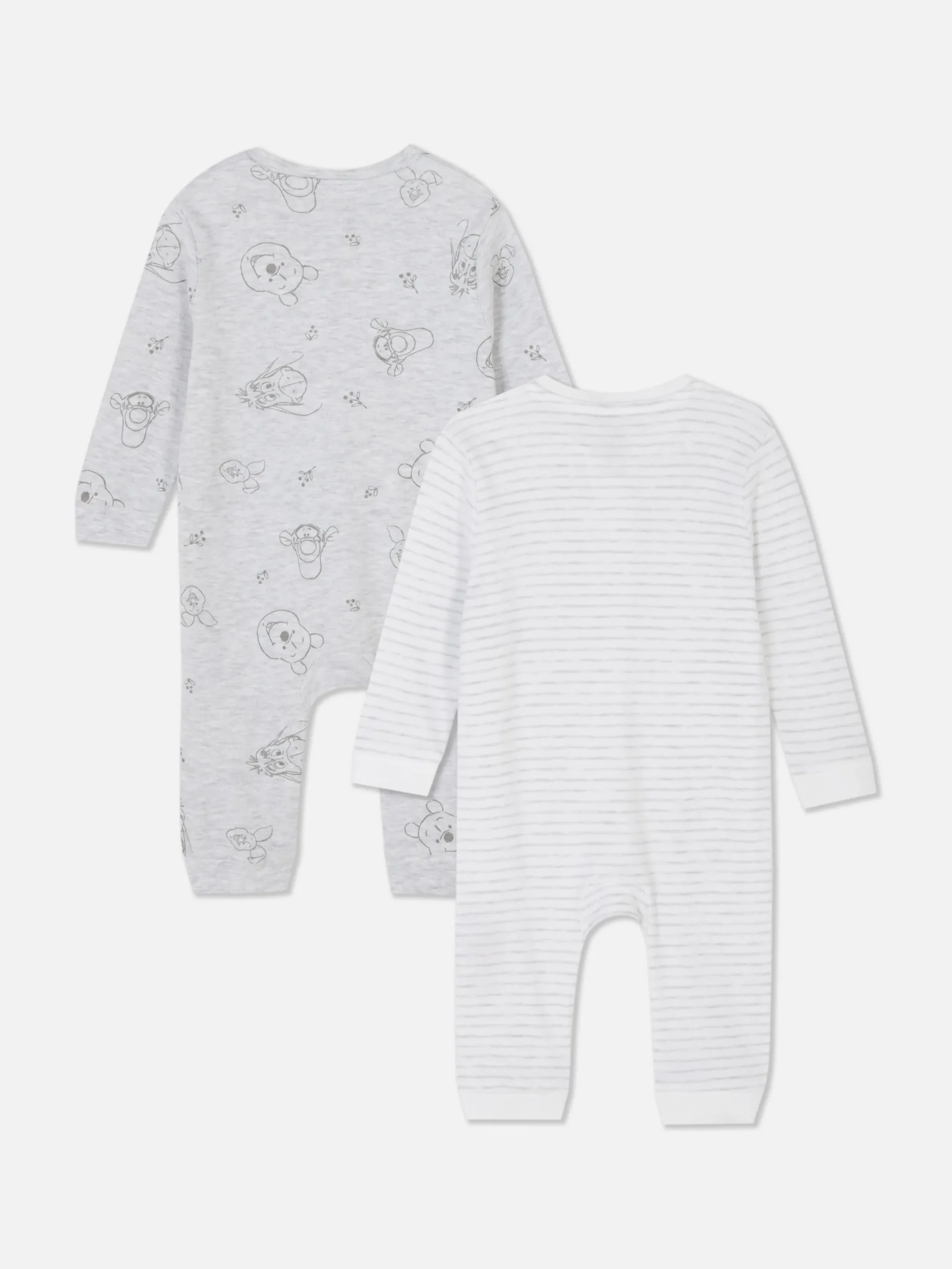 Grenouillères Et Gigoteuses|Primark Lot De 2 Grenouillères Disney Winnie L'ourson Blanc