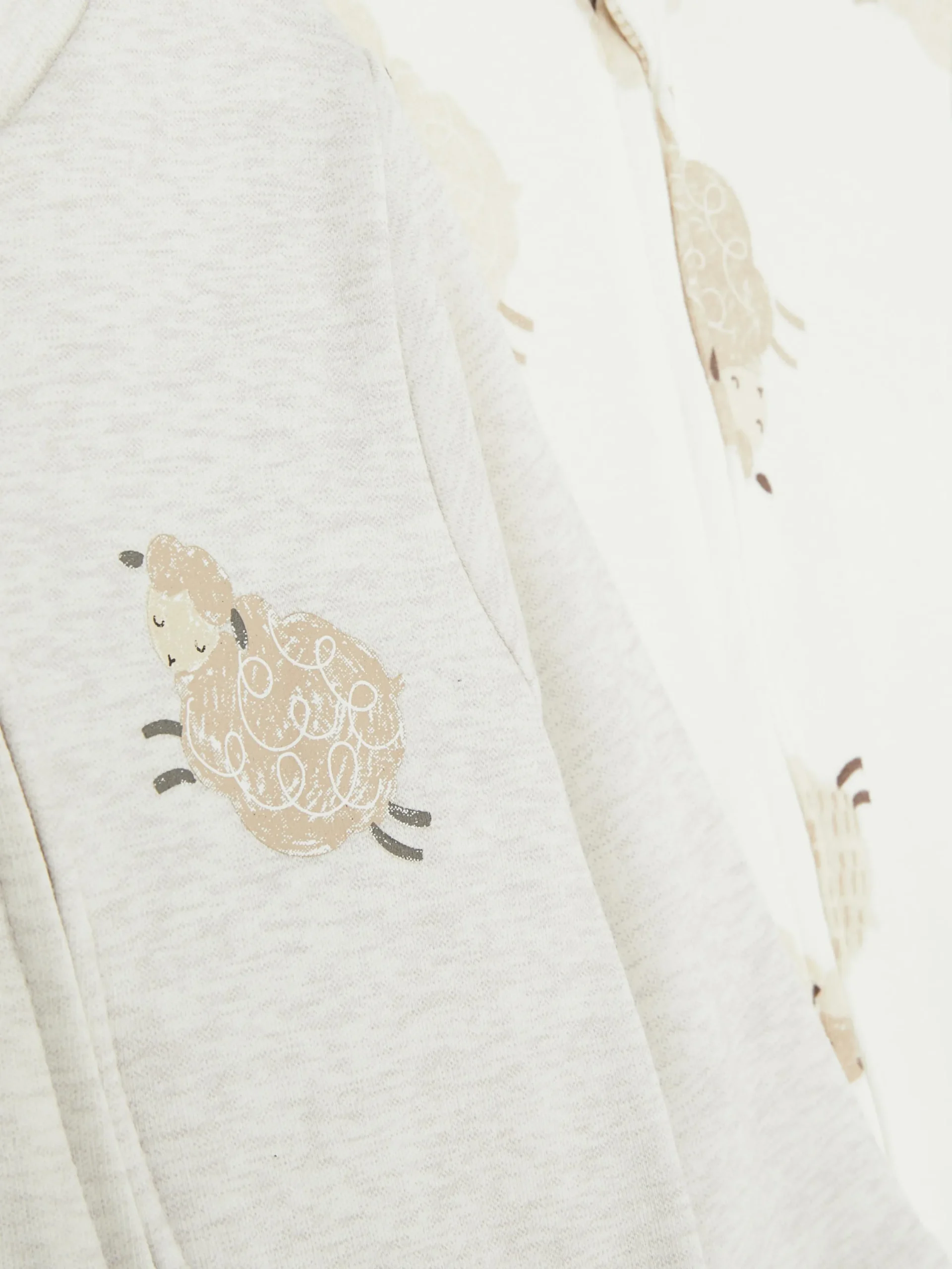 Grenouillères Et Gigoteuses|Primark Lot De 2 Grenouillères Zippées à Motif Mouton Écru