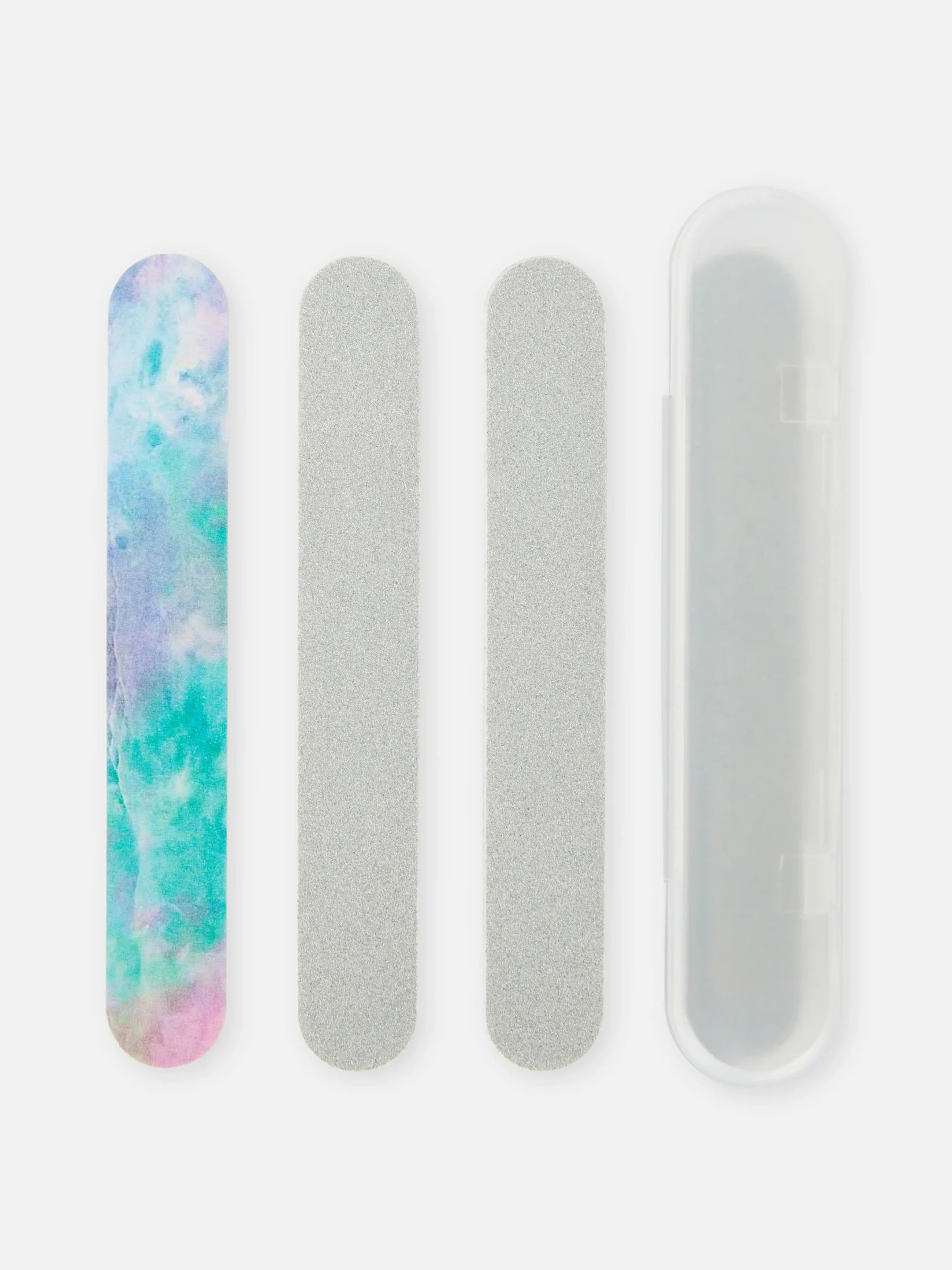Soins Des Ongles|Primark Lot De 4 Limes à Ongles Et étuis Multicolore