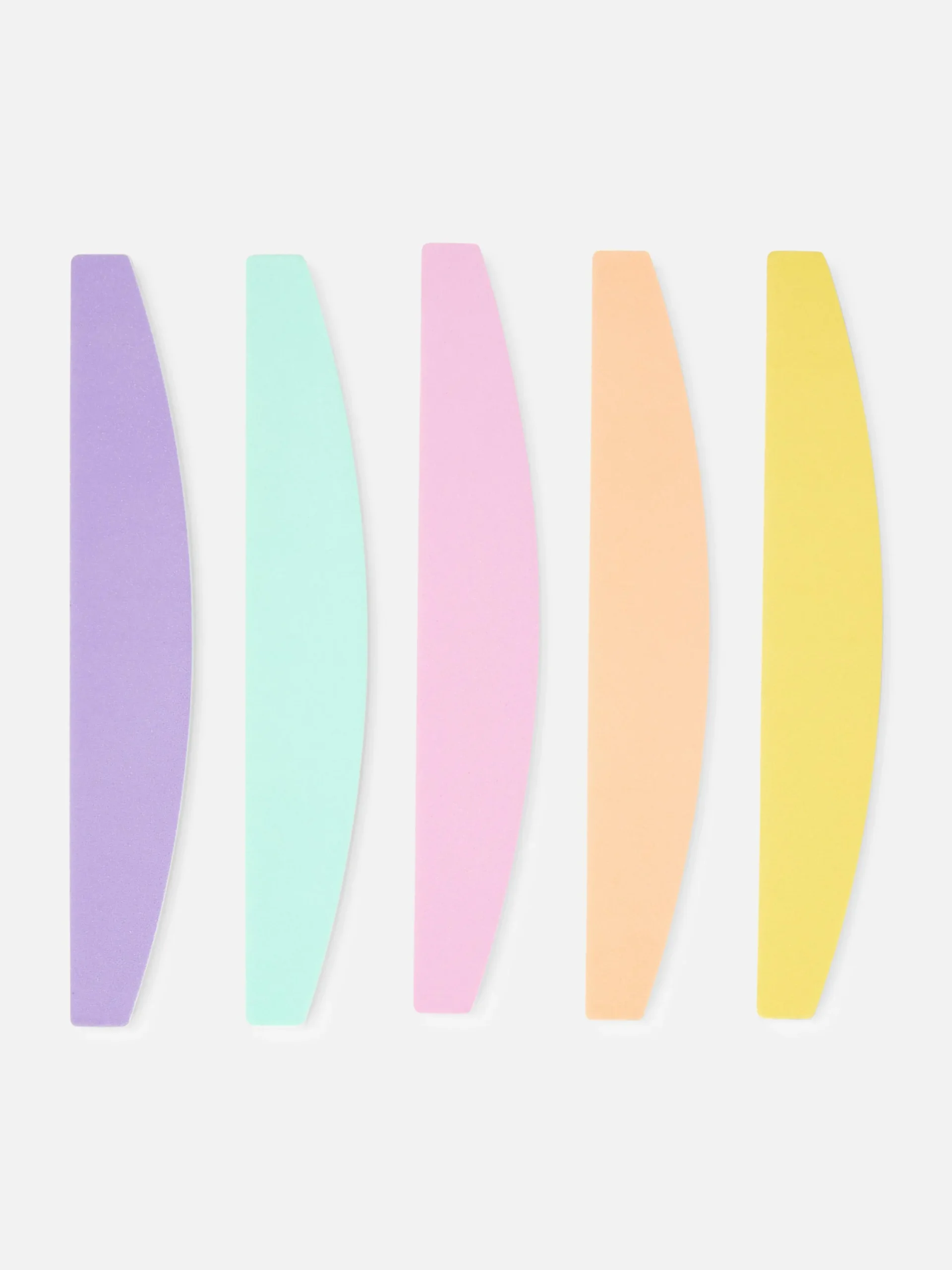 Soins Des Ongles|Primark Lot De 5 Limes à Ongles Incurvées PS Multicolore