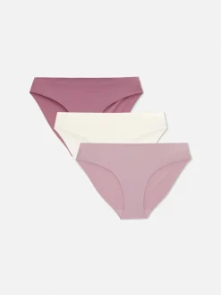 Culotte|Primark Lot De 3 Mini Culottes Invisibles Tendance Rose