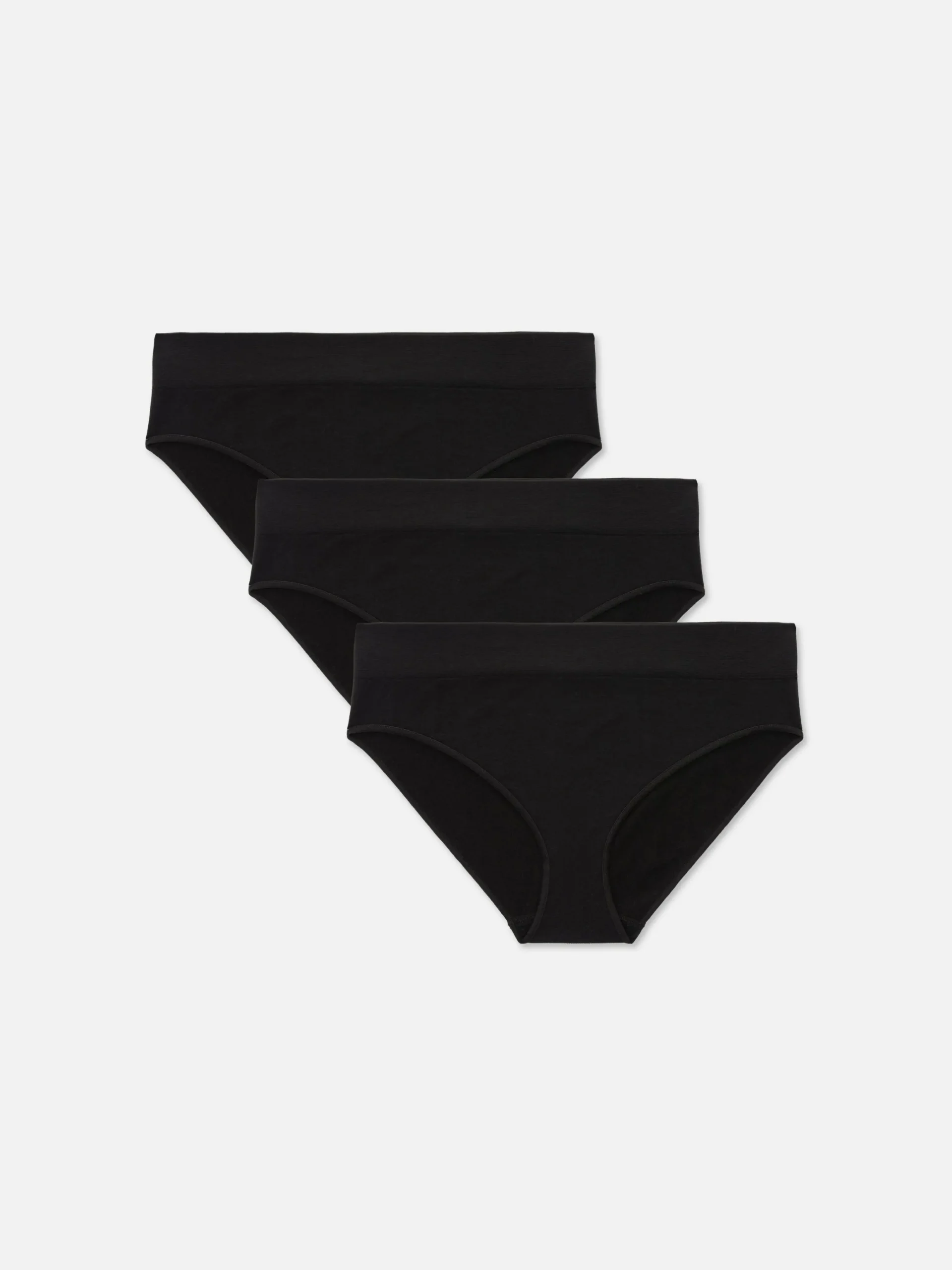 Culotte|Primark Lot De 3 Mini Culottes Sans Couture Noir