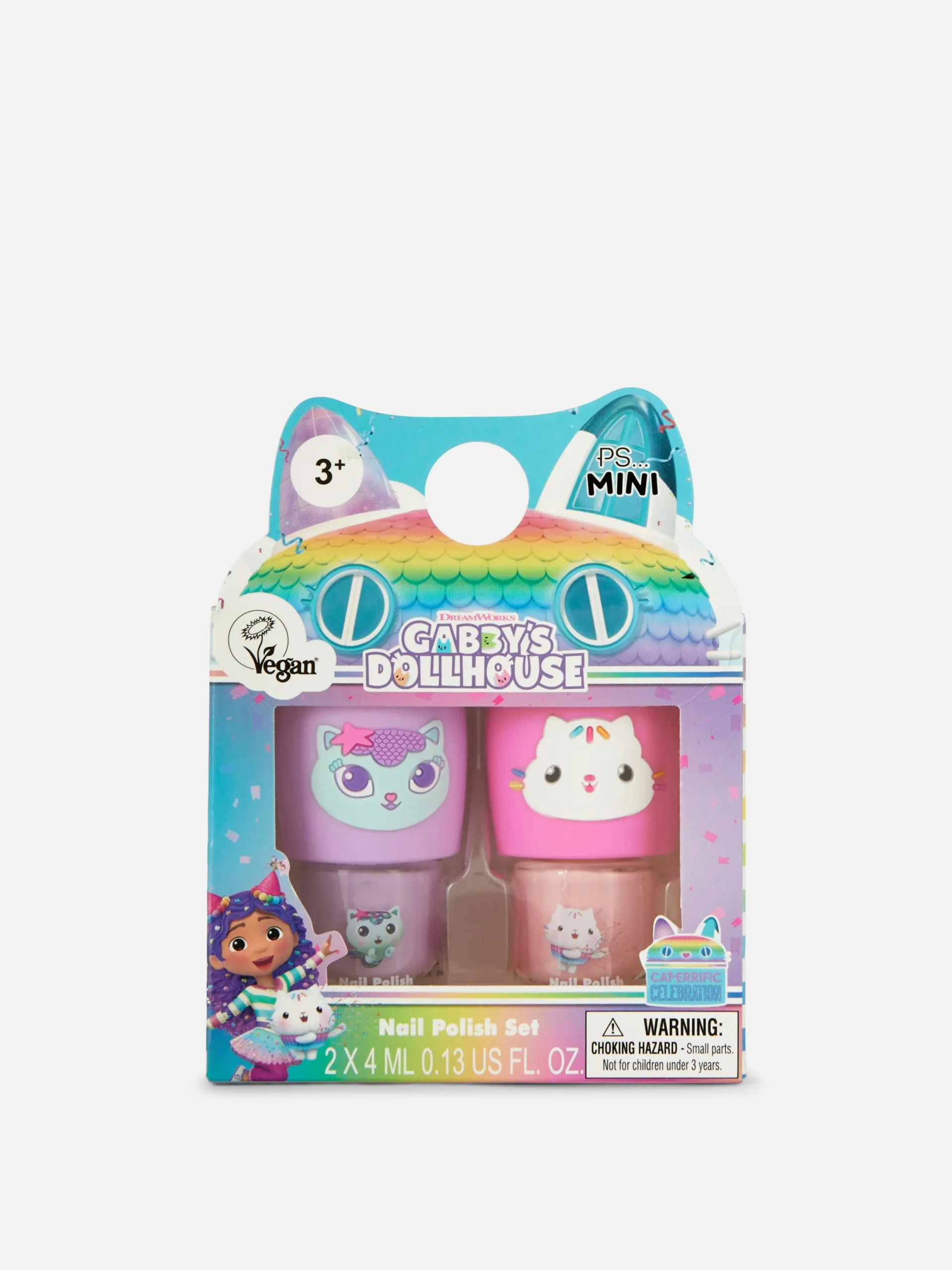 Vernis À Ongles|Primark Lot De 2 Mini Vernis à Ongles Gabby Et La Maison Magique Multicolore