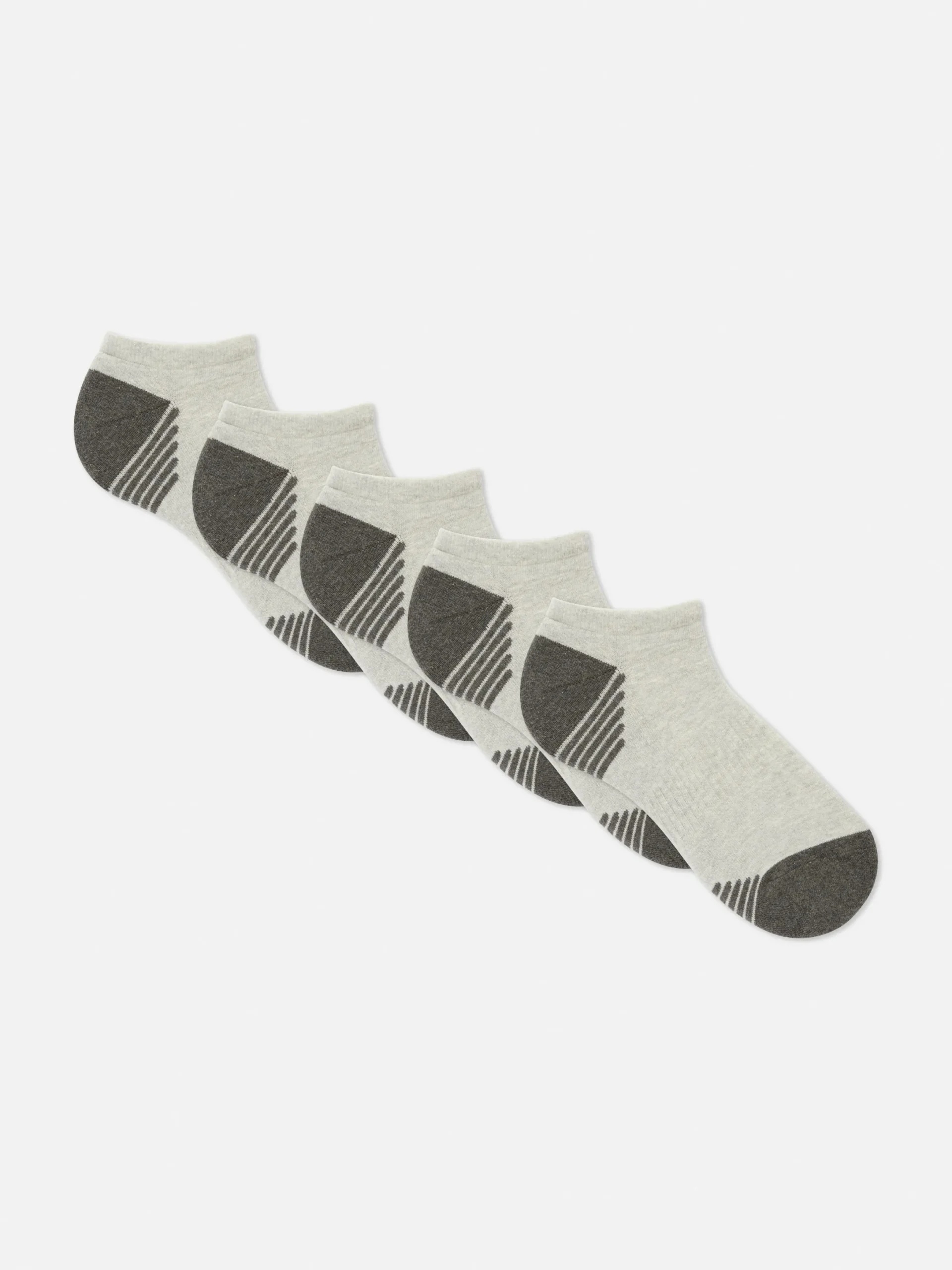Chaussettes|Primark Lot De 5 Paires De Chaussettes Pour Baskets Gris