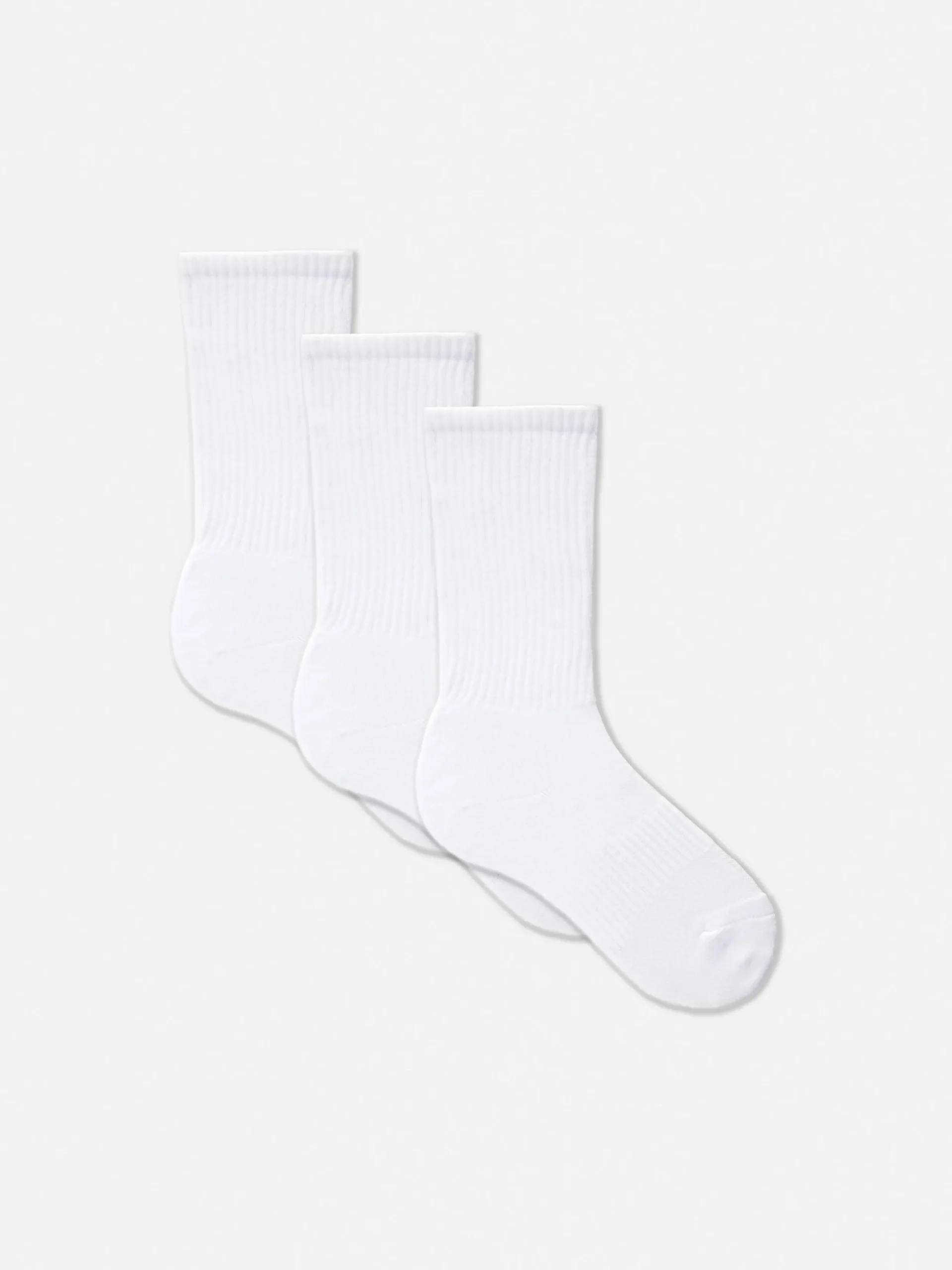 Chaussettes|Primark Lot De 3 Paires De Chaussettes De Sport Blanc