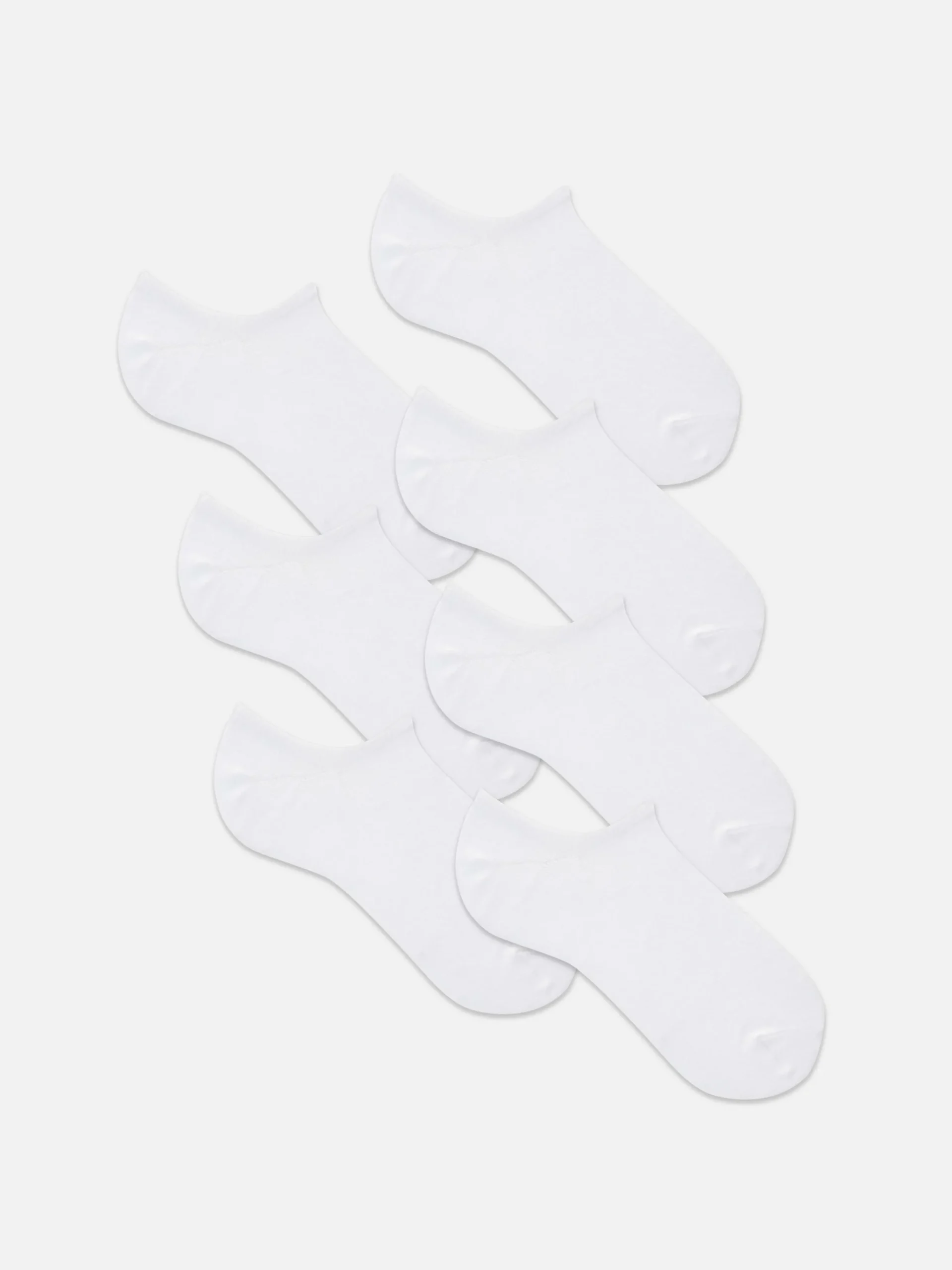 Chaussettes|Primark Lot De 7 Paires De Chaussettes Invisibles Blanc
