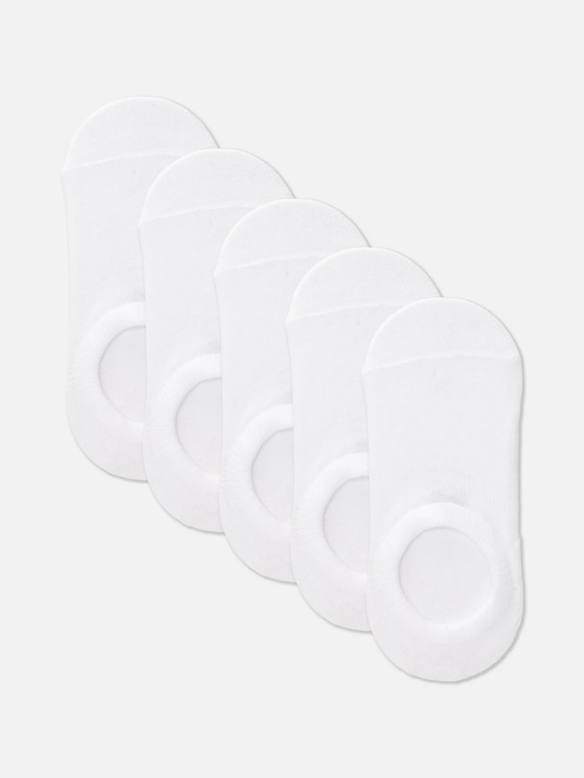 Chaussettes Et Collants|Primark Lot De 5 Paires De Chaussettes Invisibles Essential Blanc