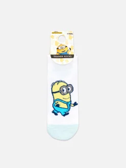 Chaussettes|Primark Lot De 3 Paires De Chaussettes Pour Baskets Minions Jaune