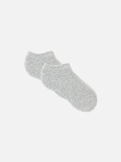 Chaussettes|Primark Lot De 2 Paires De Chaussettes De Sport à Texture Bouclée Gris