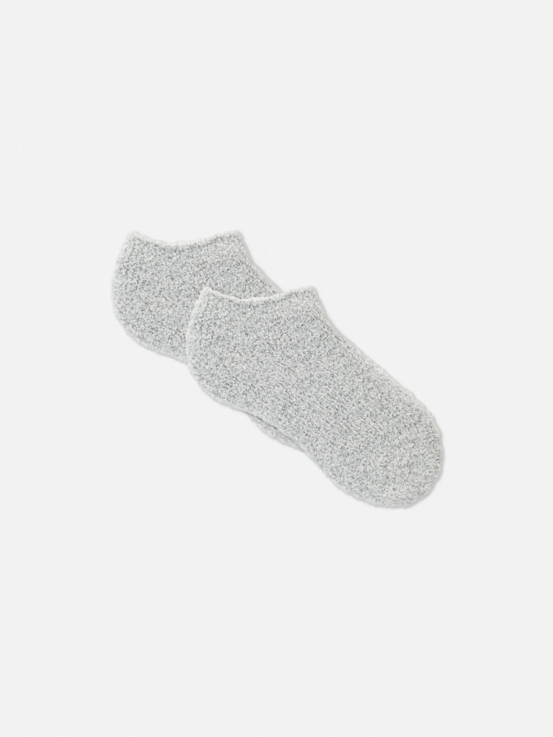 Chaussettes|Primark Lot De 2 Paires De Chaussettes De Sport à Texture Bouclée Gris
