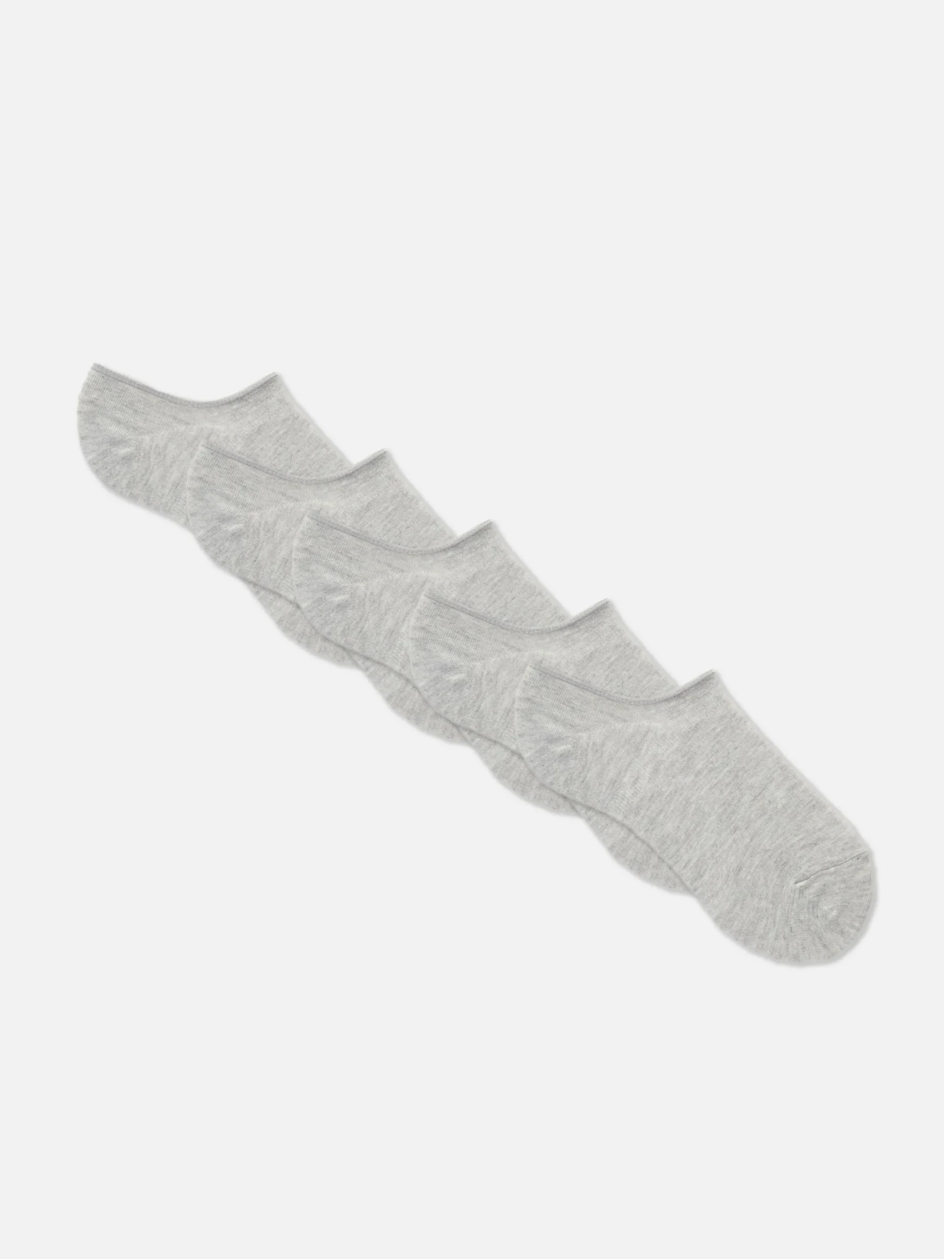 Chaussettes|Primark Lot De 5 Paires De Chaussettes Invisibles Gris