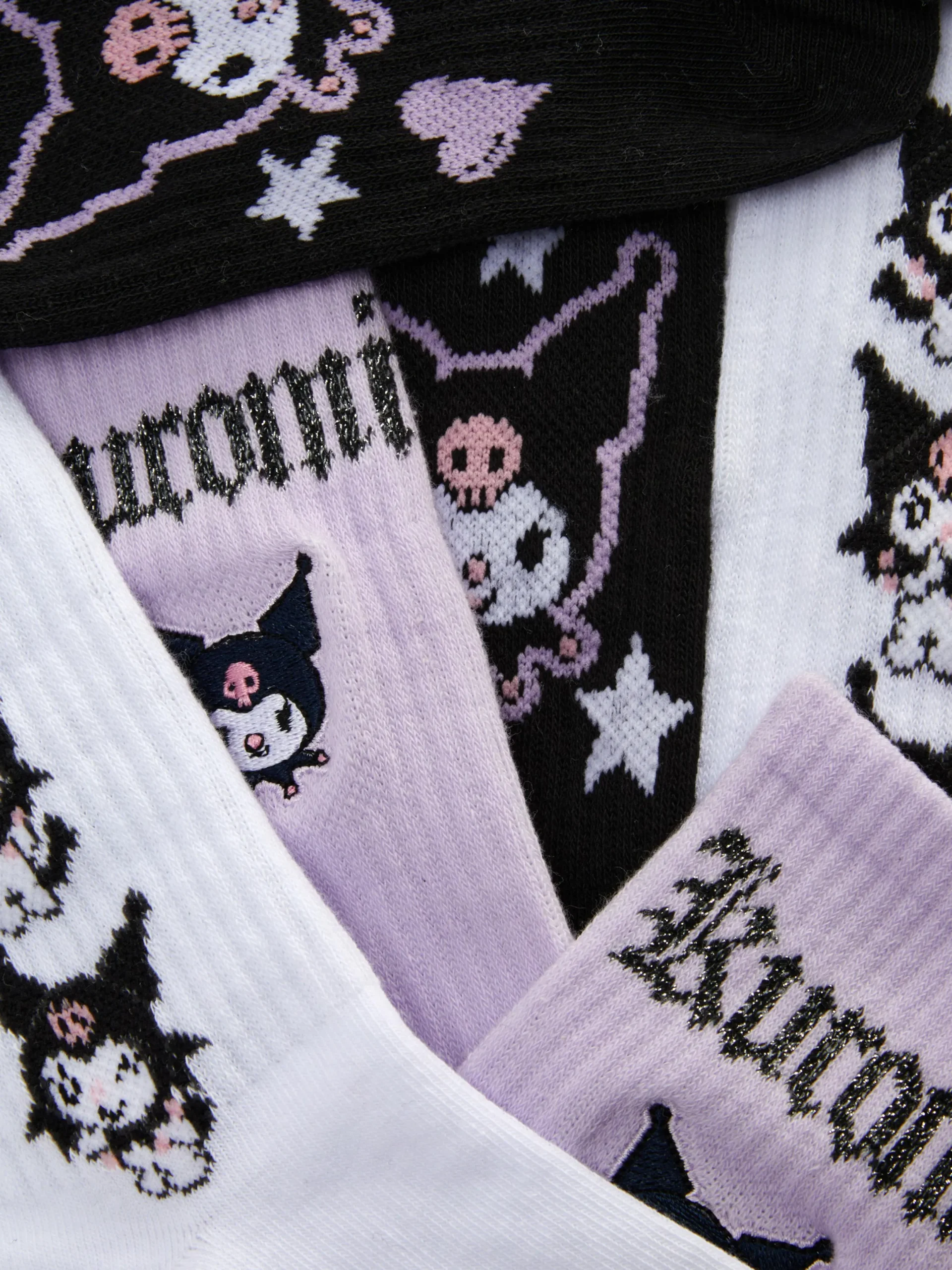 Chaussettes|Primark Lot De 2 Paires De Chaussettes Hello Kitty Kuromi Violet