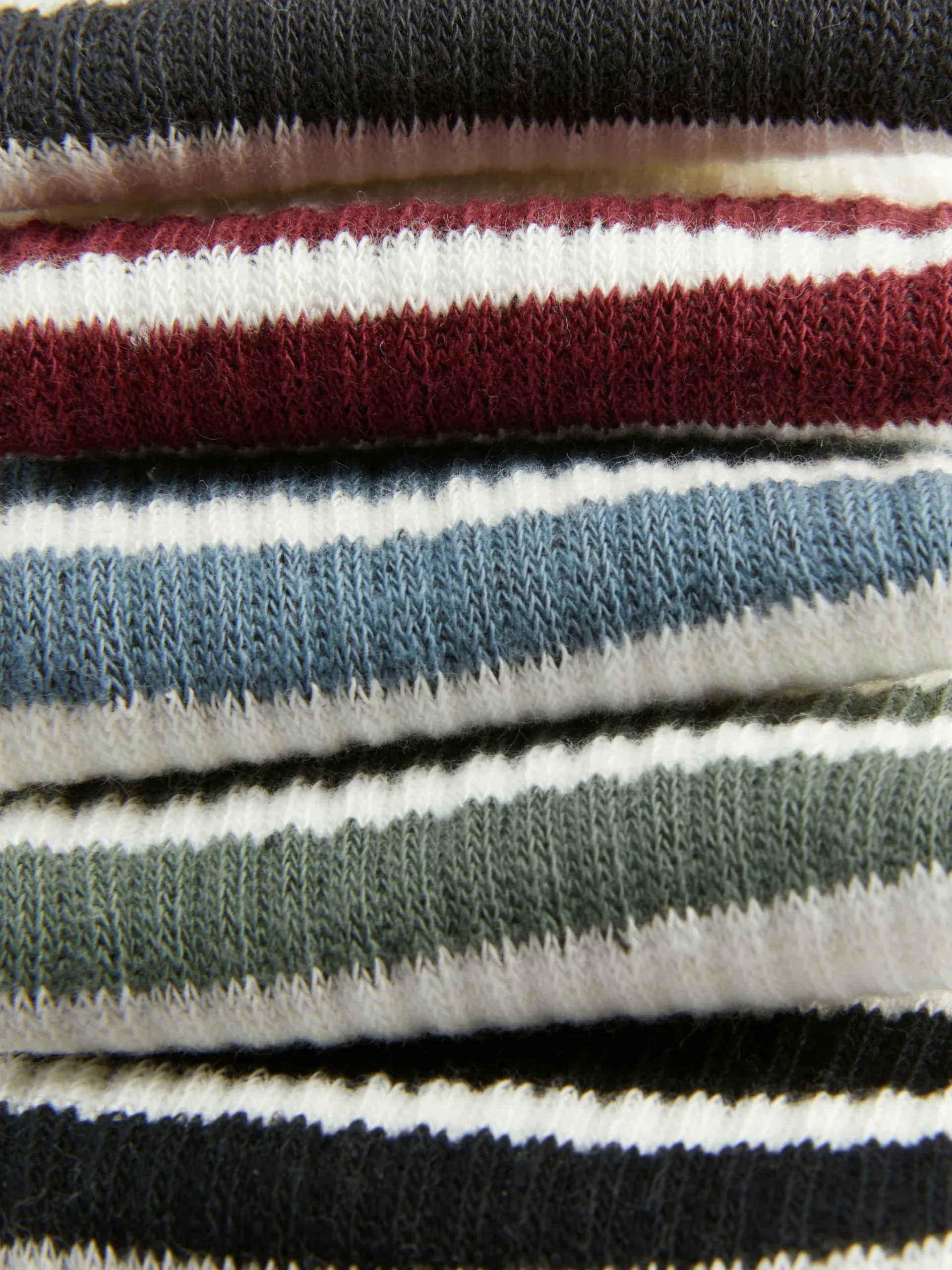 Chaussettes|Primark Lot De 5 Paires De Chaussettes De Sport à Rayures Écru