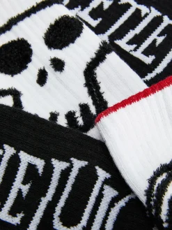 Beetlejuice|Tout Halloween|Primark Lot De 2 Paires De Chaussettes Beetlejuice Violet