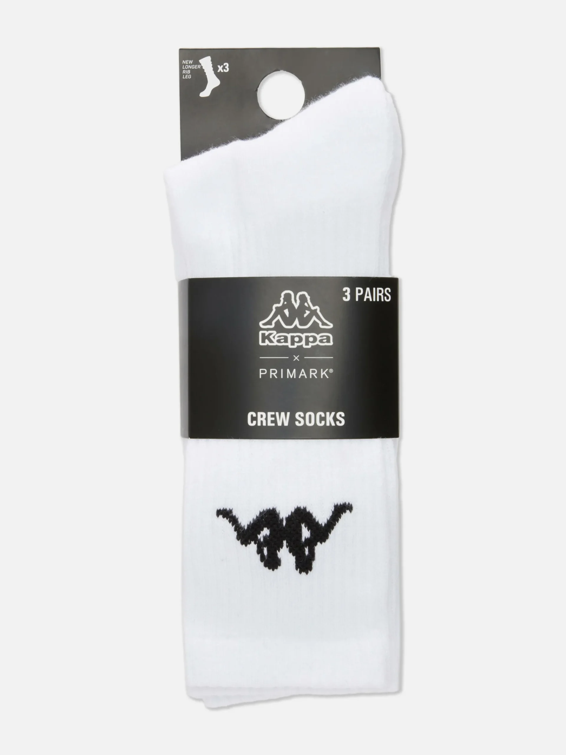 Chaussettes|Primark Lot De 3 Paires De Chaussettes Kappa X Blanc
