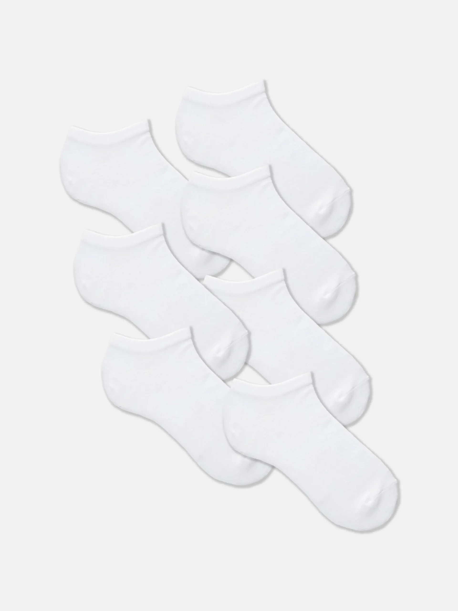 Chaussettes|Primark Lot De 7 Paires De Socquettes Blanc