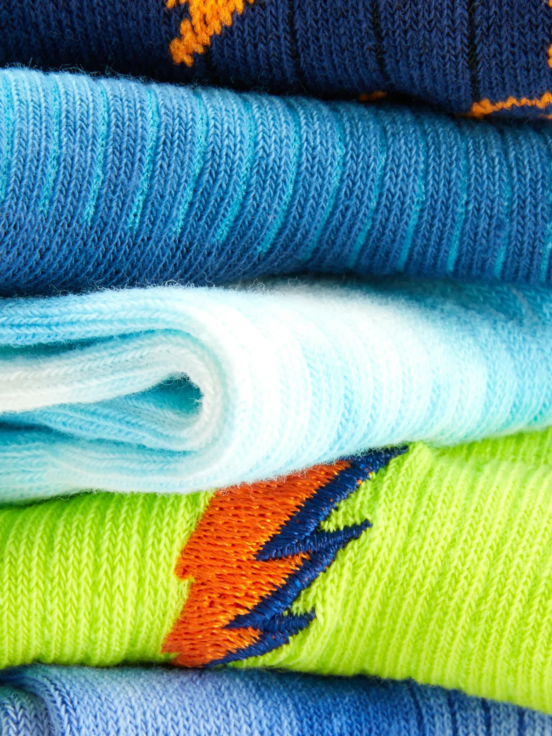 Chaussettes|Primark Lot De 5 Paires De Socquettes à Motifs Variés Bleu