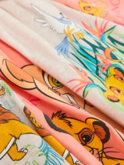 Pyjamas Et Vêtements De Nuit|Primark Lot De 2 Pyjamas à Manches Courtes Disney Le Roi Lion 30e Anniversaire Corail