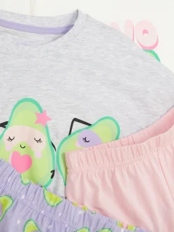 Pyjamas Et Vêtements De Nuit|Primark Lot De 2 Pyjamas Graphiques à Motif Avocat Gris