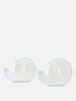 Loisirs Creatifs|Primark Lot De 2 Rubans Adhésifs Avec Distributeur Blanc