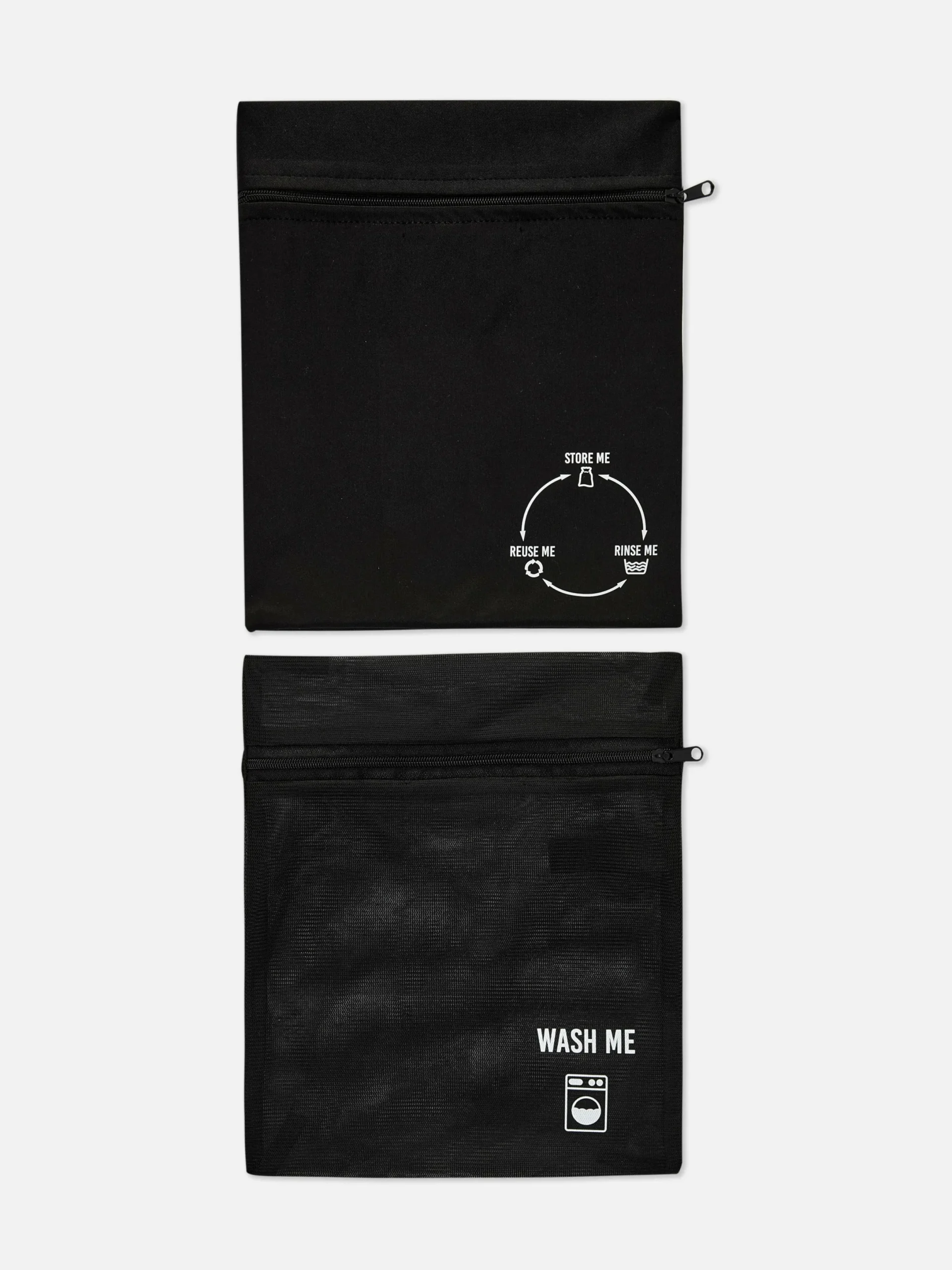 Paniers À Linge|Primark Lot De 2 Sacs De Lavage Pour Culottes Menstruelles Noir