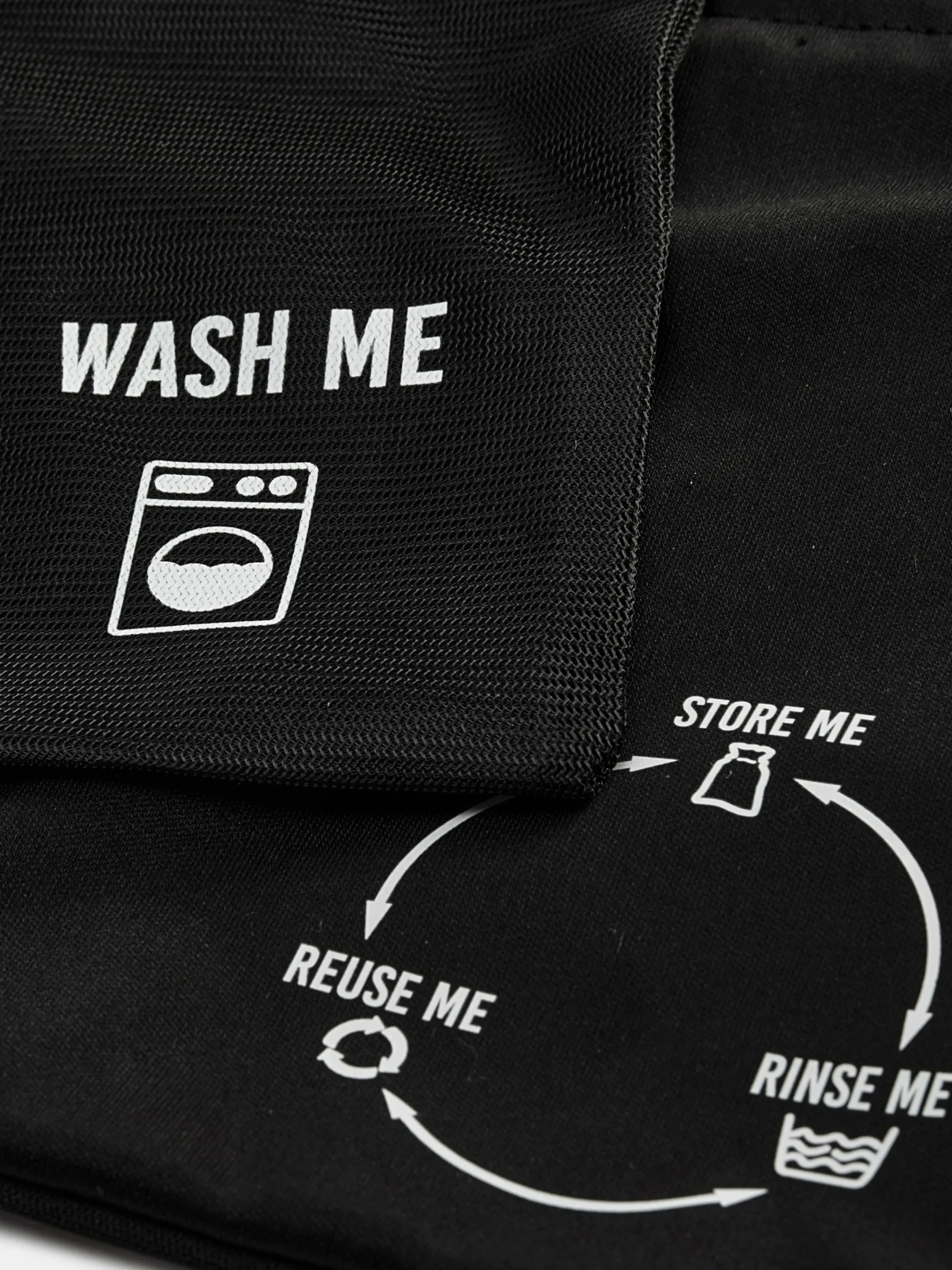 Paniers À Linge|Primark Lot De 2 Sacs De Lavage Pour Culottes Menstruelles Noir