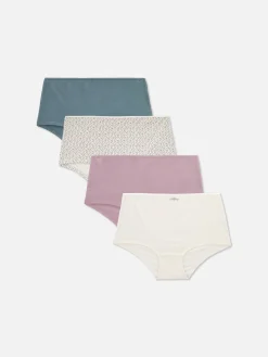 Culotte|Primark Lot De 4 Shorts Pour Tous Les Jours Bruyère