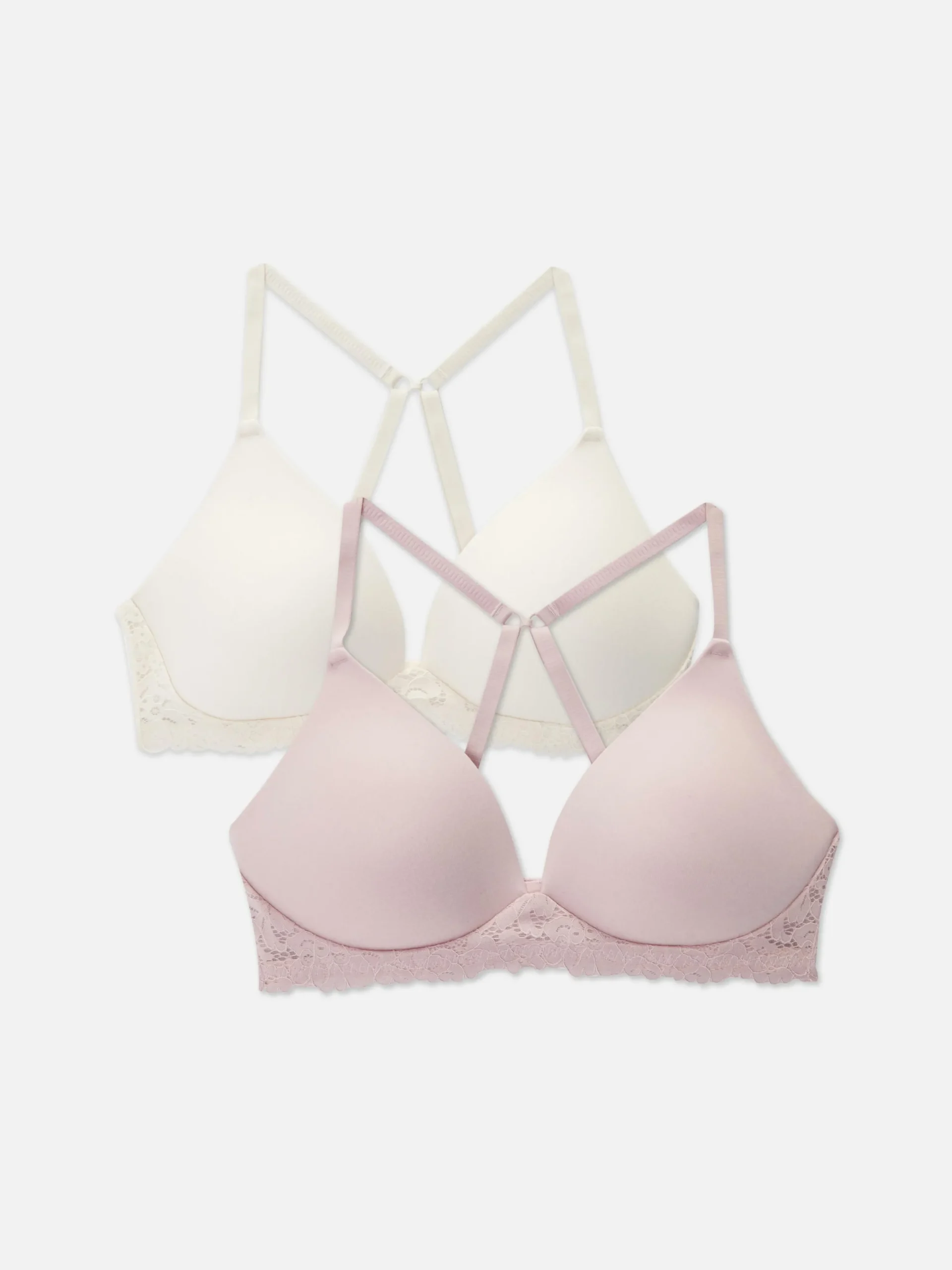 Soutiens-Gorge|Primark Lot De 2 Soutiens-gorge D'intérieur Sans Armatures Rose