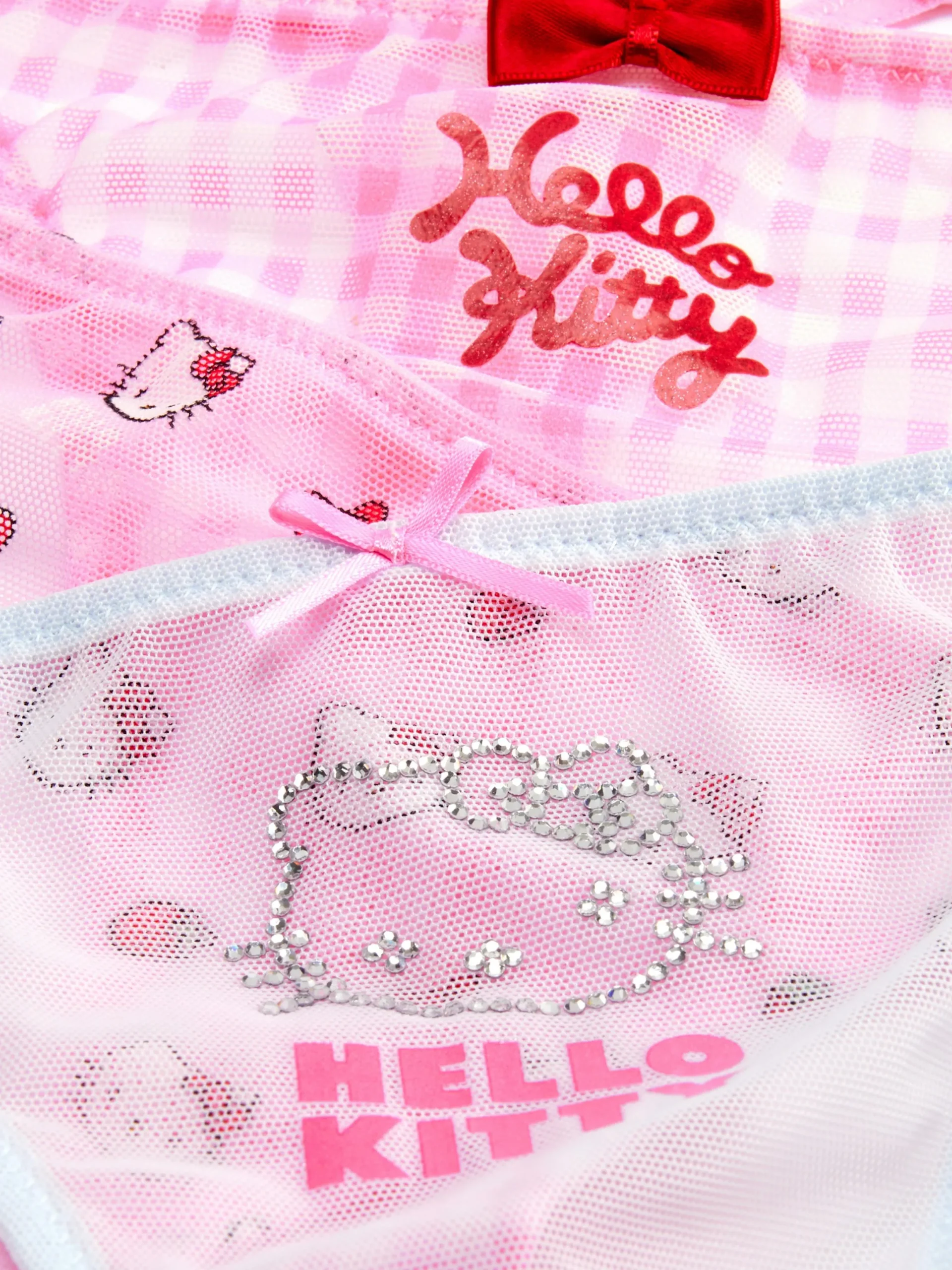 Culotte|Primark Lot De 3 Strings Hello Kitty Rose