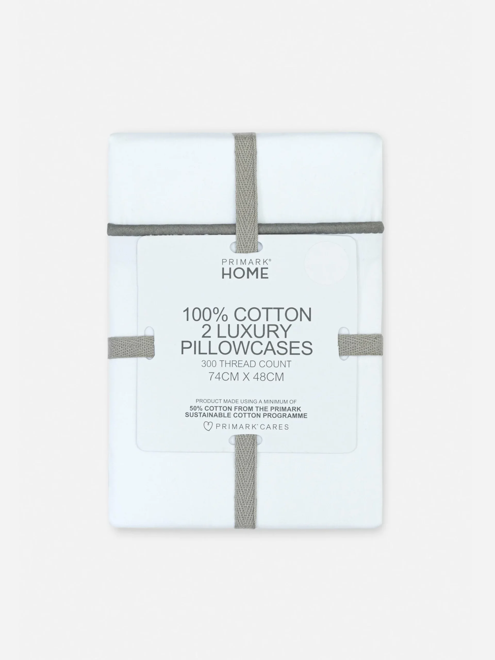 Draps Et Taies D'Oreillers|Primark Lot De 2 Taies D'oreiller à Contraste Blanc