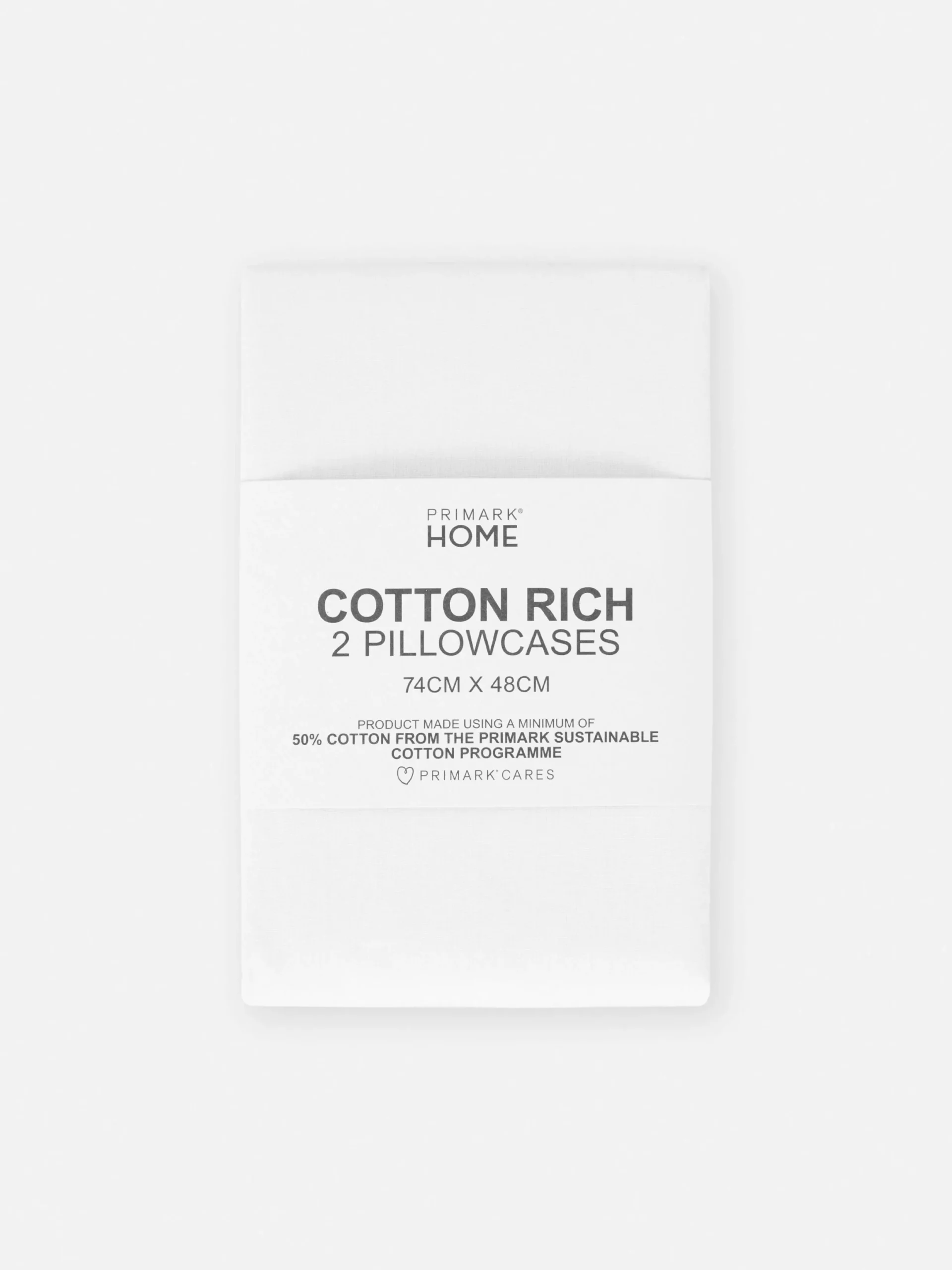 Draps Et Taies D'Oreillers|Primark Lot De 2 Taies D'oreiller hes Essential Blanc