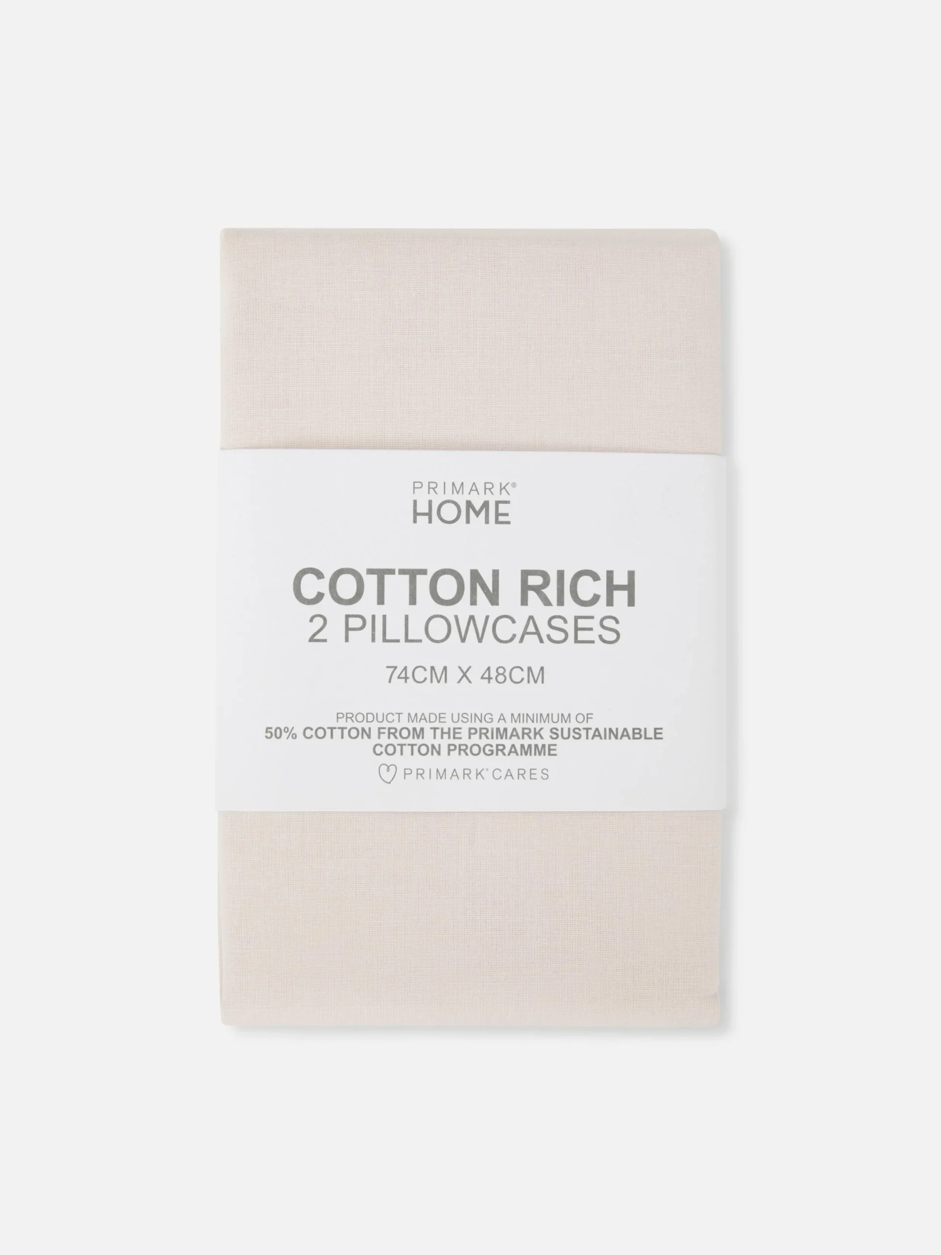 Draps Et Taies D'Oreillers|Primark Lot De 2 Taies D'oreiller Essential Rose clair