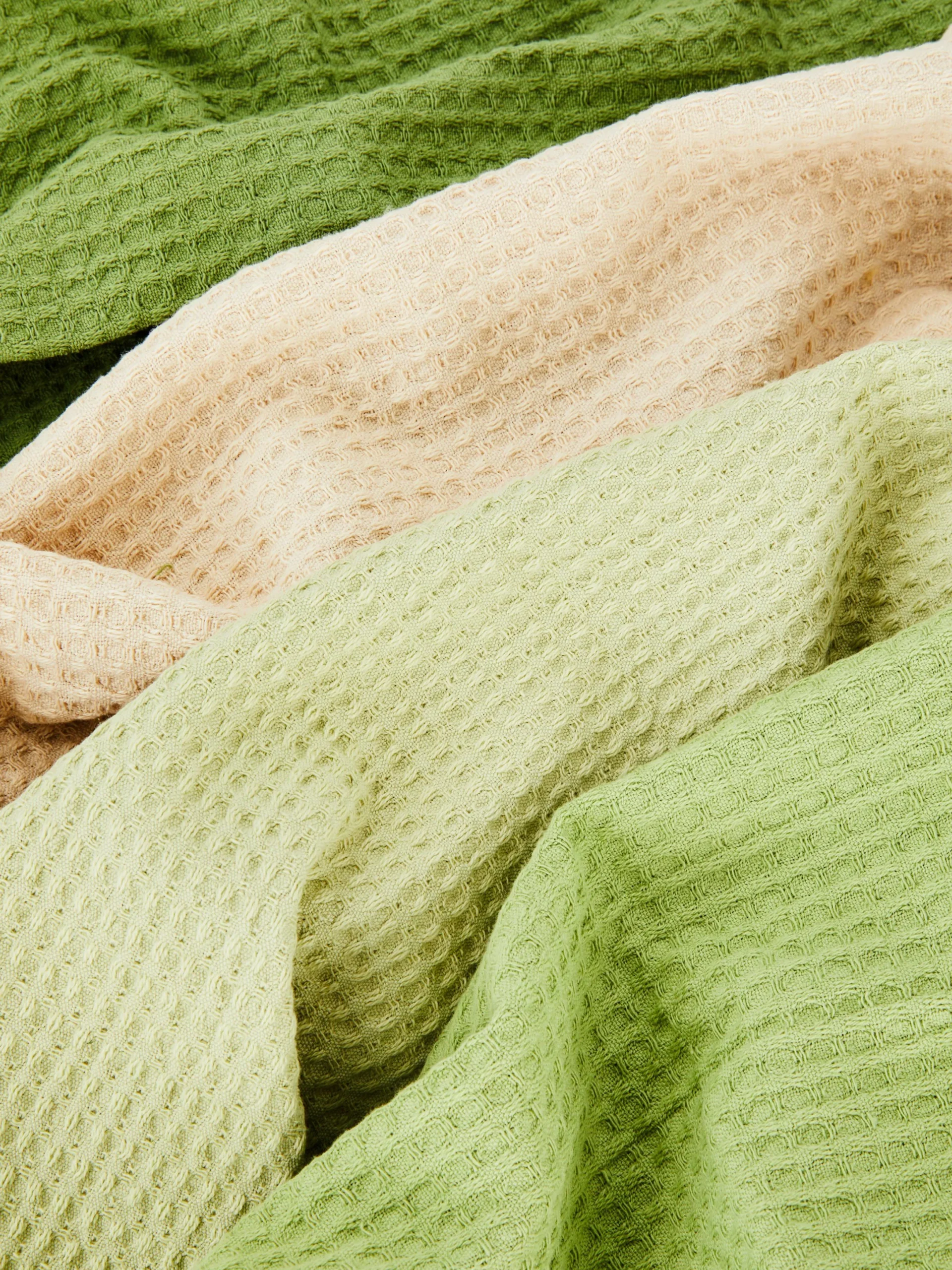 Art De La Table|Primark Lot De 4 Torchons Gaufrés Vert