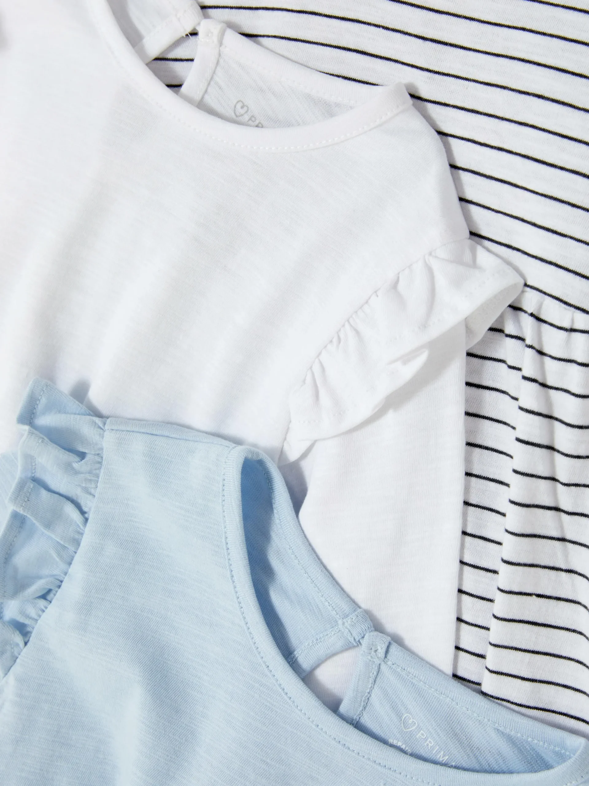 Hauts Et T-Shirts|Primark Lot De 3 T-shirts à Manches Longues Multicolore