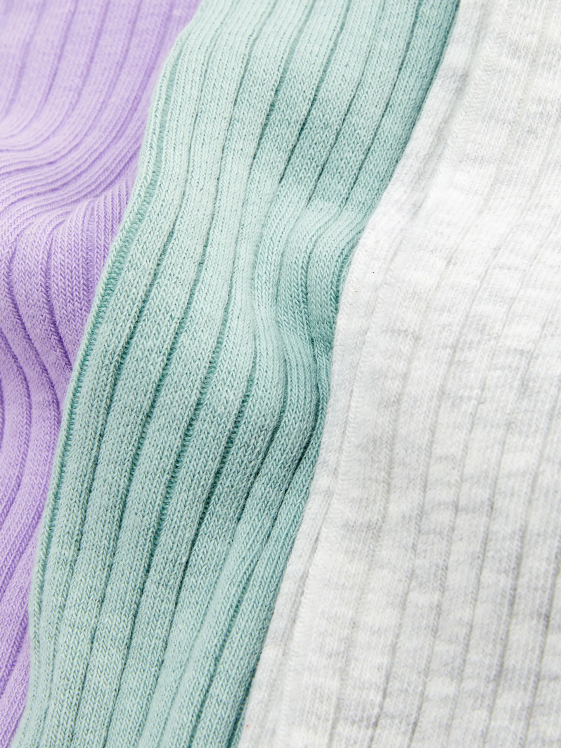 Chaussettes Et Collants|Primark Lot De 3 collants Côtelés Variés Lilas