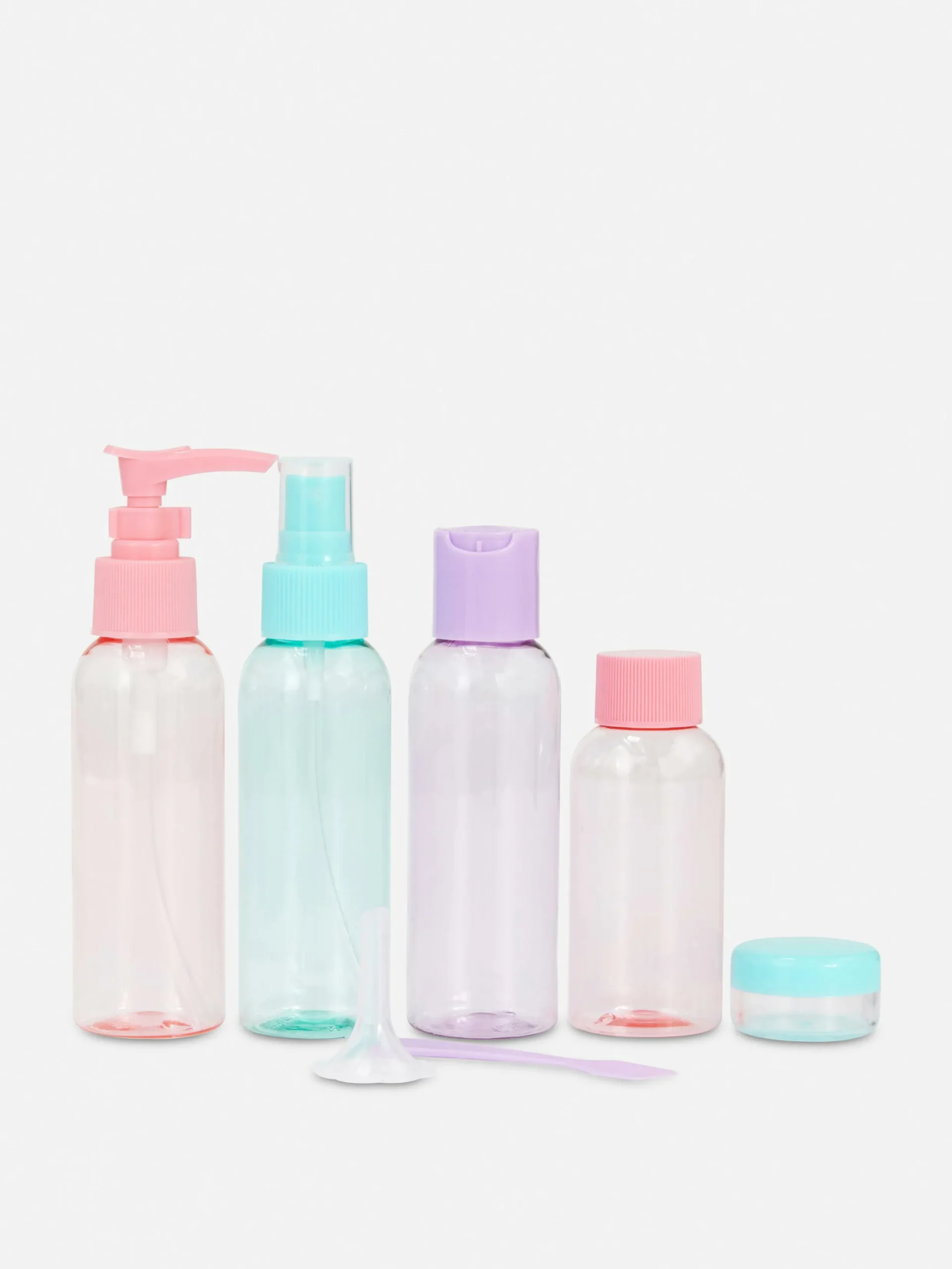 Accessoires De Soins|Accessoires Voyages|Primark Lot De Flacons De Voyage Multicolore
