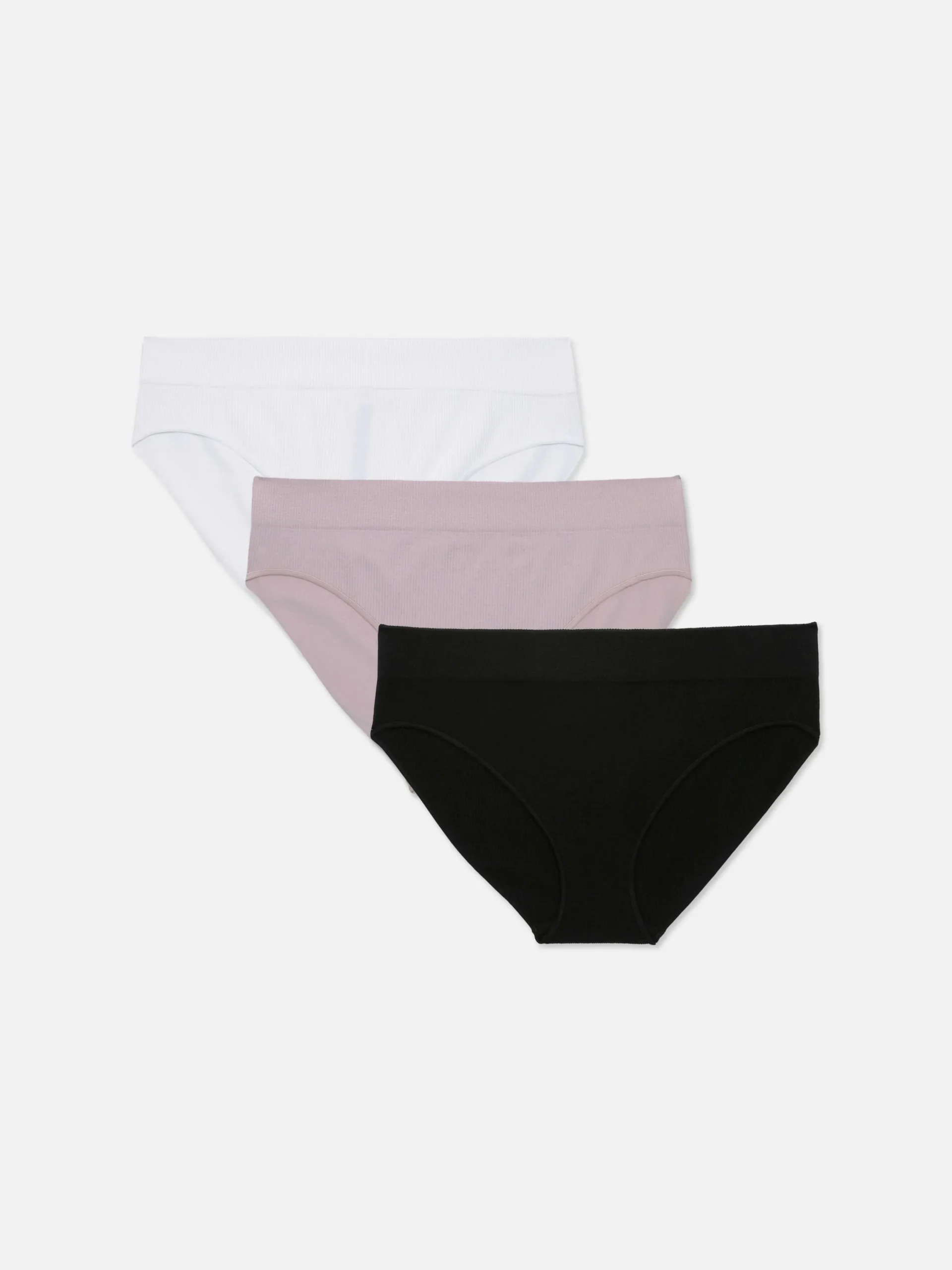 Culotte|Primark Lot De 3 mini Culottes Taille Large Sans Couture Rose