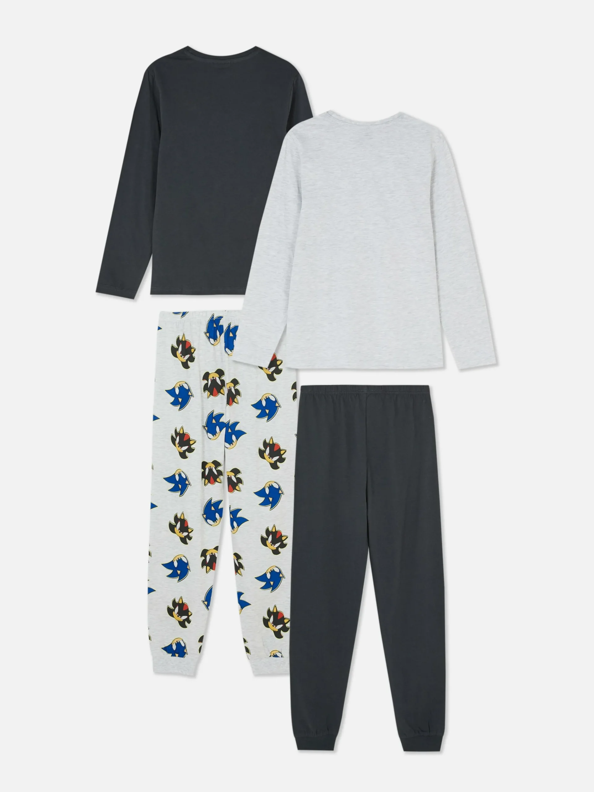 Pyjamas Et Vêtements De Nuit|Primark Lot De 2 pyjamas Sonic Le Hérisson Et Shadow Noir