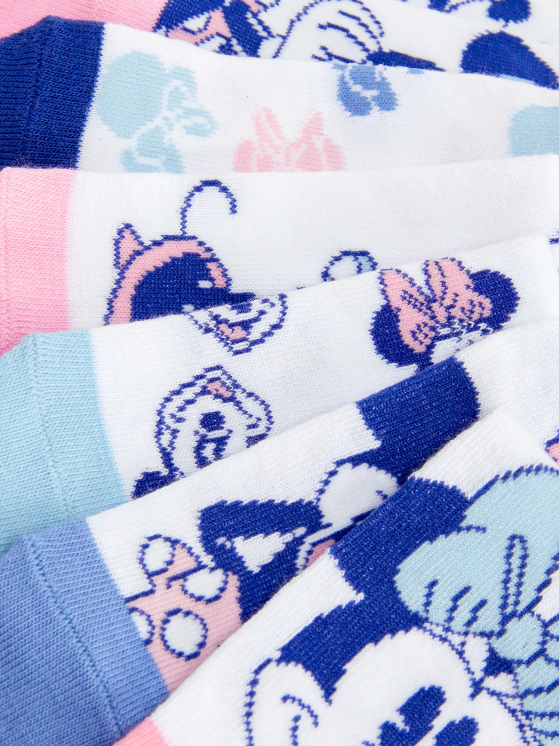 Chaussettes Et Collants|Primark Lots De 7 paires De Socquettes Disney Minnie Mouse Multicolore
