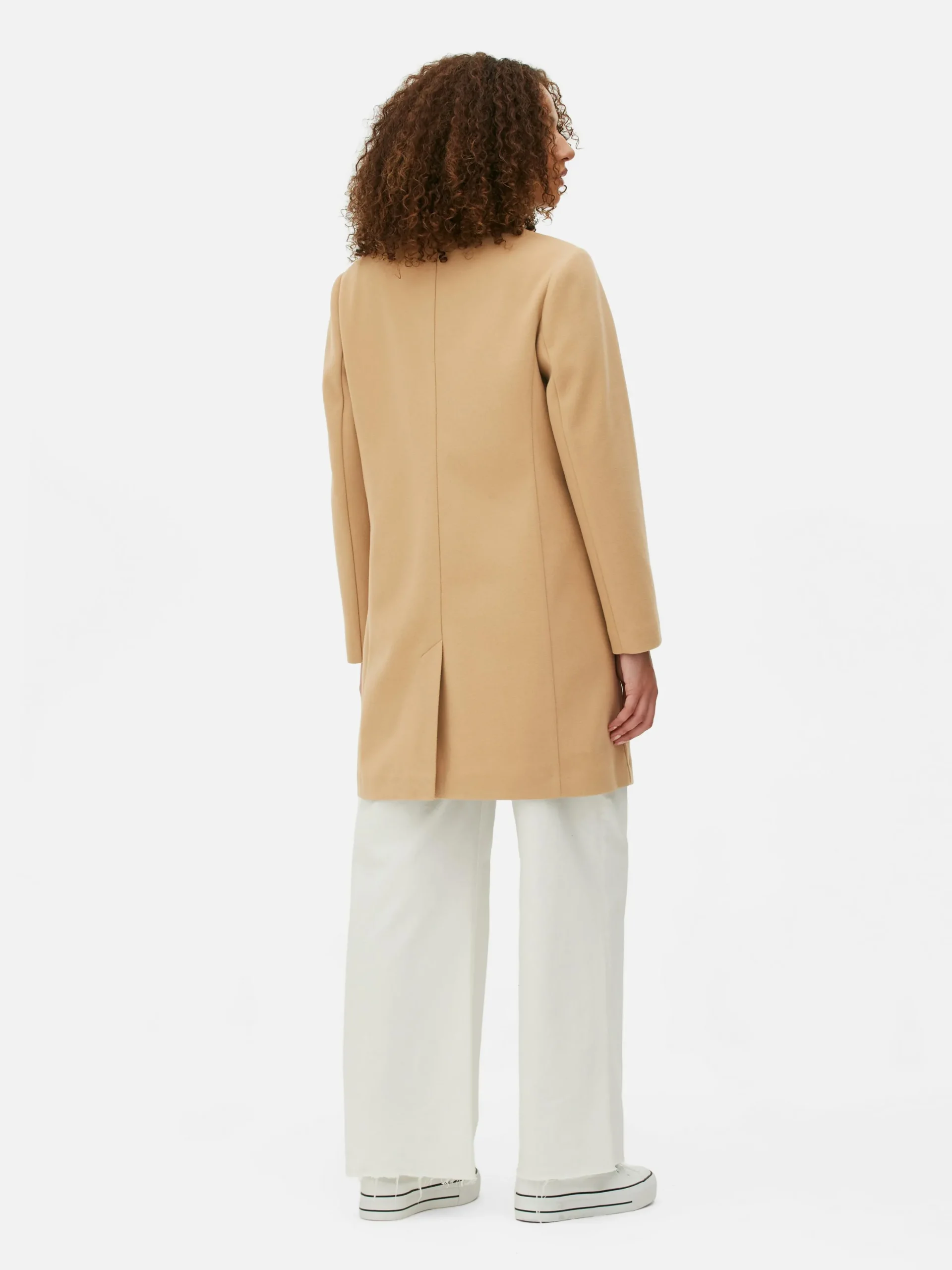 Manteaux Et Vestes|Primark Manteau à Boutonnage Simple Classique Camel