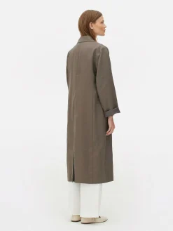 Manteaux Et Vestes|Primark Manteau Cache-poussière à Double Boutonnage The Edit Taupe