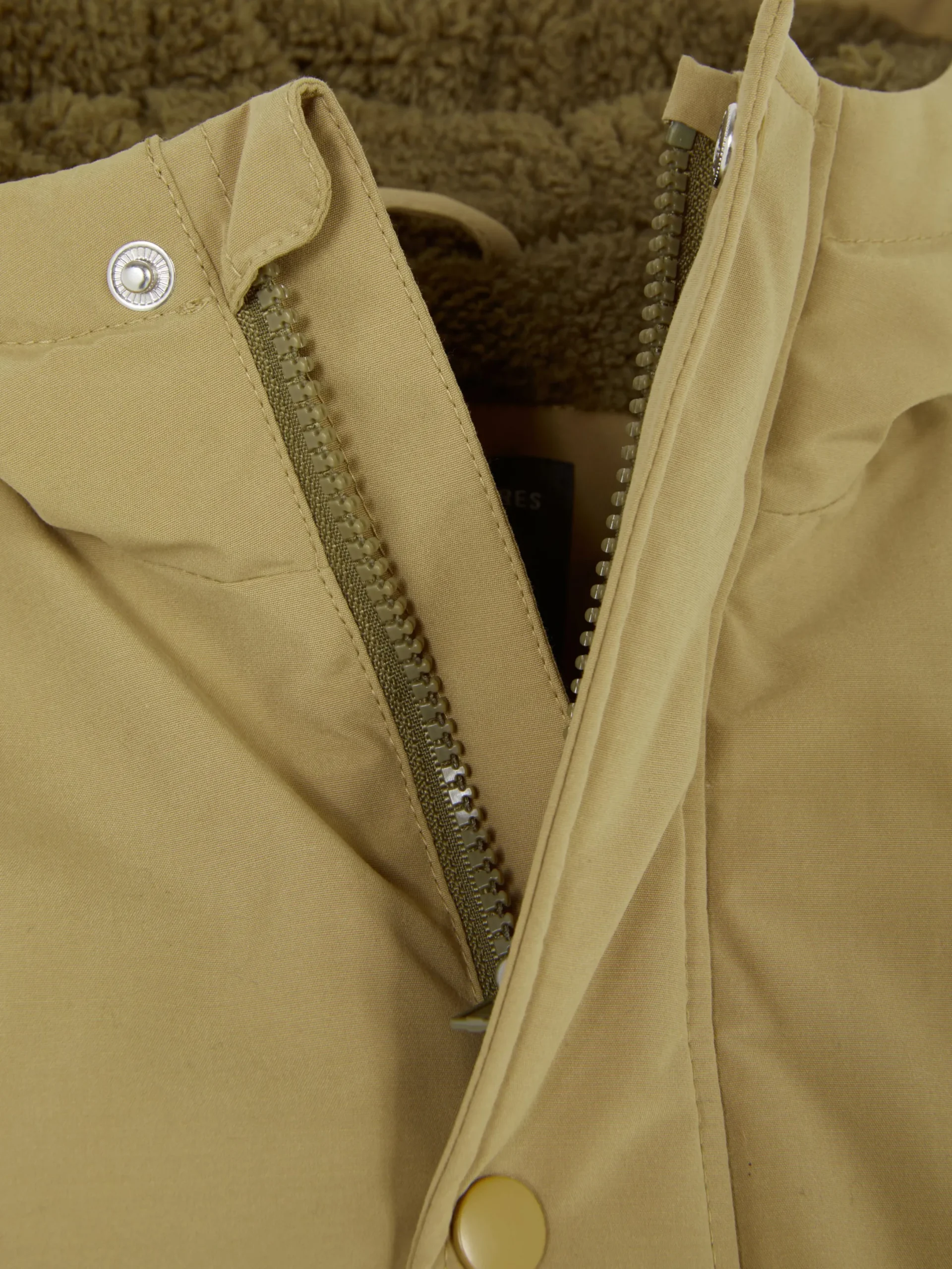 Manteaux Et Vestes|Primark Manteau Doublé Et Duveteux à Boutons Fauve