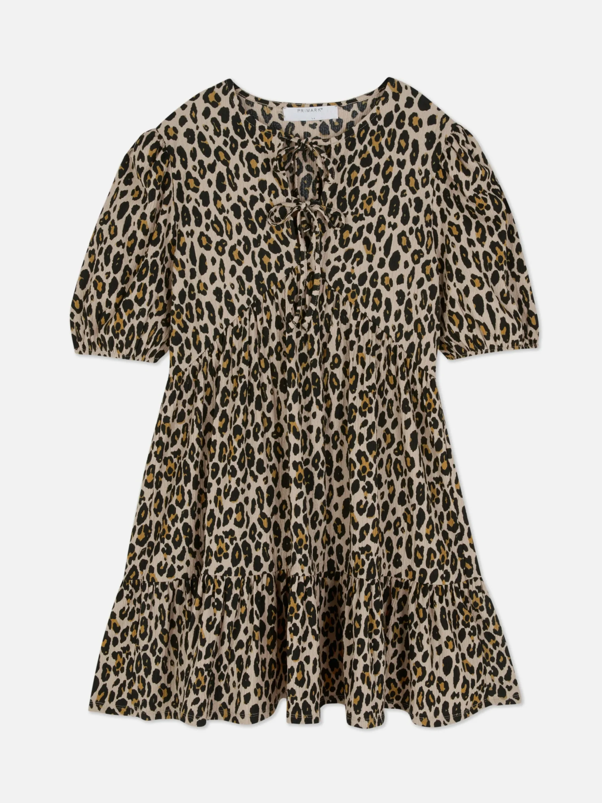Robes|Primark Mini Robe Froncée à Smock Marron