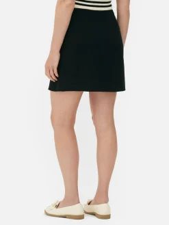 Jupes|Primark Mini-jupe Portefeuille à Nouer Sur Le Devant Noir
