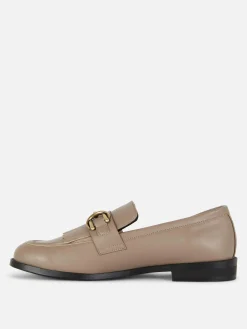 Ballerines|Primark Mocassins à Boucle Et à Franges Taupe
