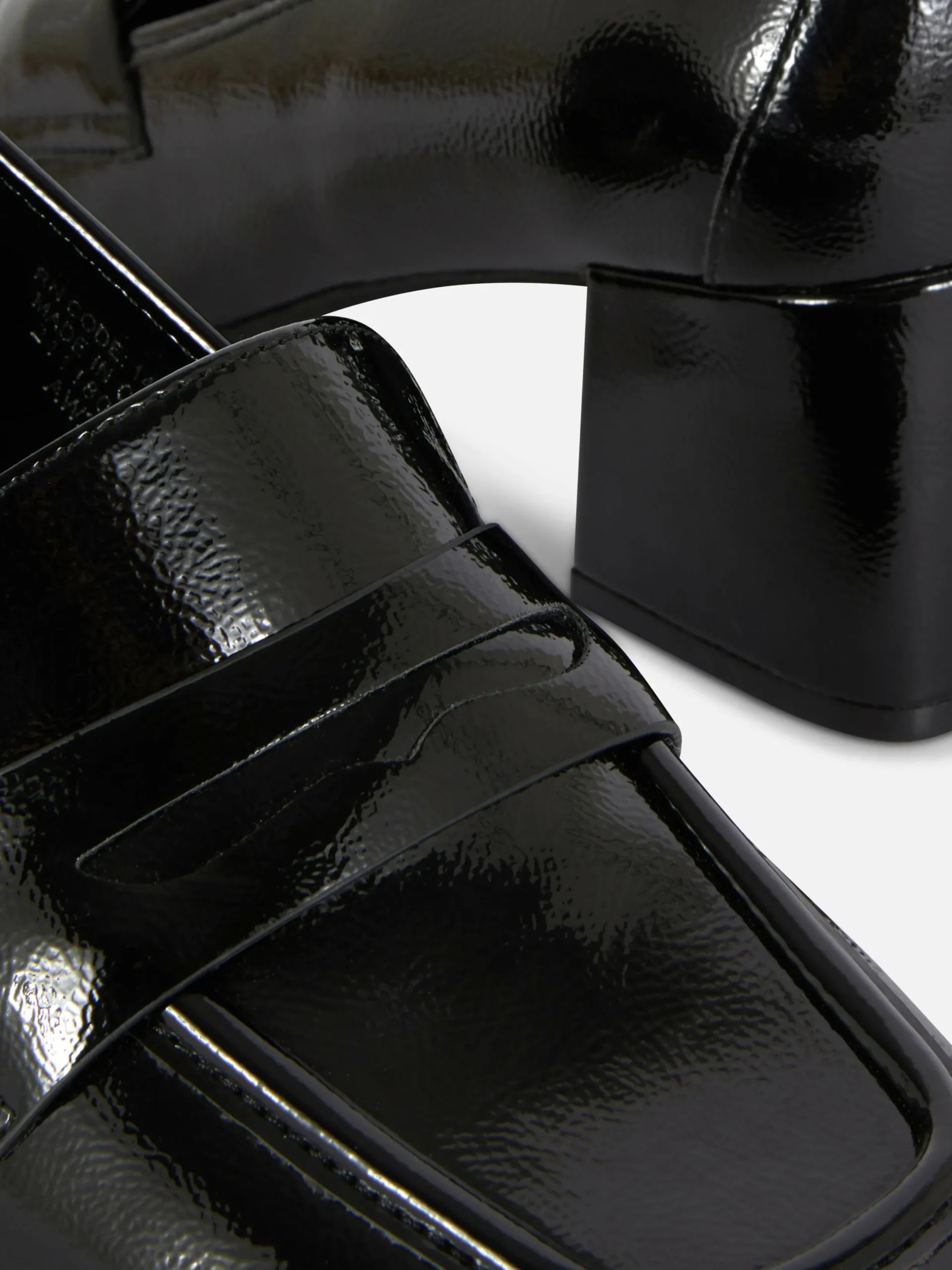 Vêtements Gothiques|Chaussures À Talons|Primark Mocassins à Talon Noir