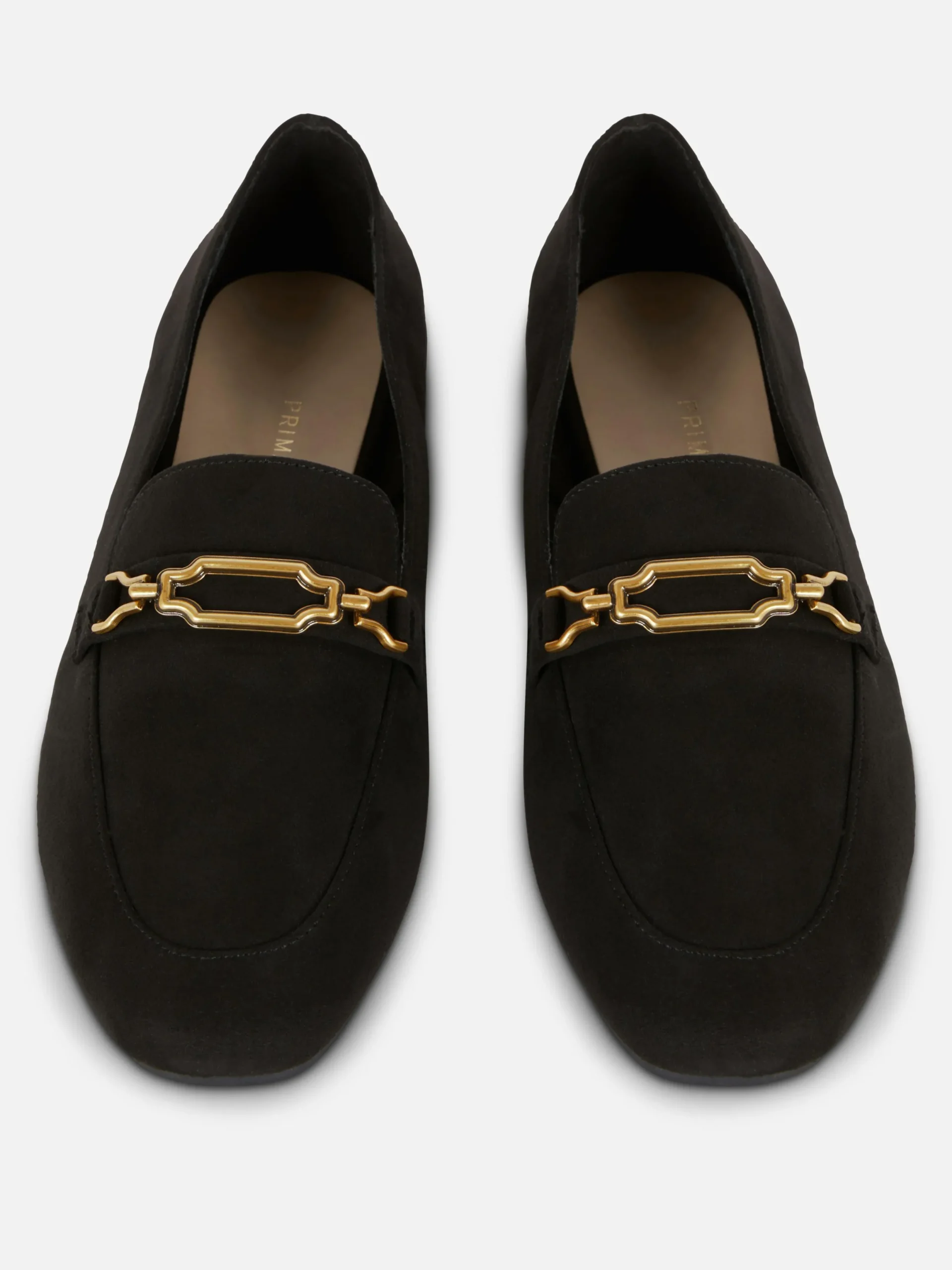 Ballerines|Primark Mocassins Avec Chaîne - Pointure Large Noir