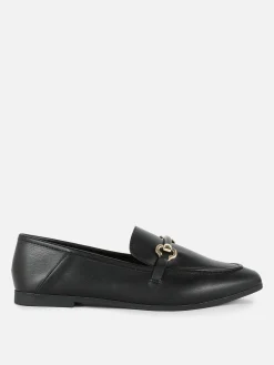 Ballerines|Primark Mocassins Habillés à Mors Noir