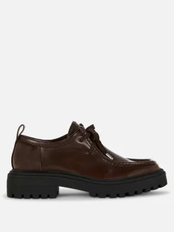 Ballerines|Primark Mocassins épais à Lacets Rita Ora Marron